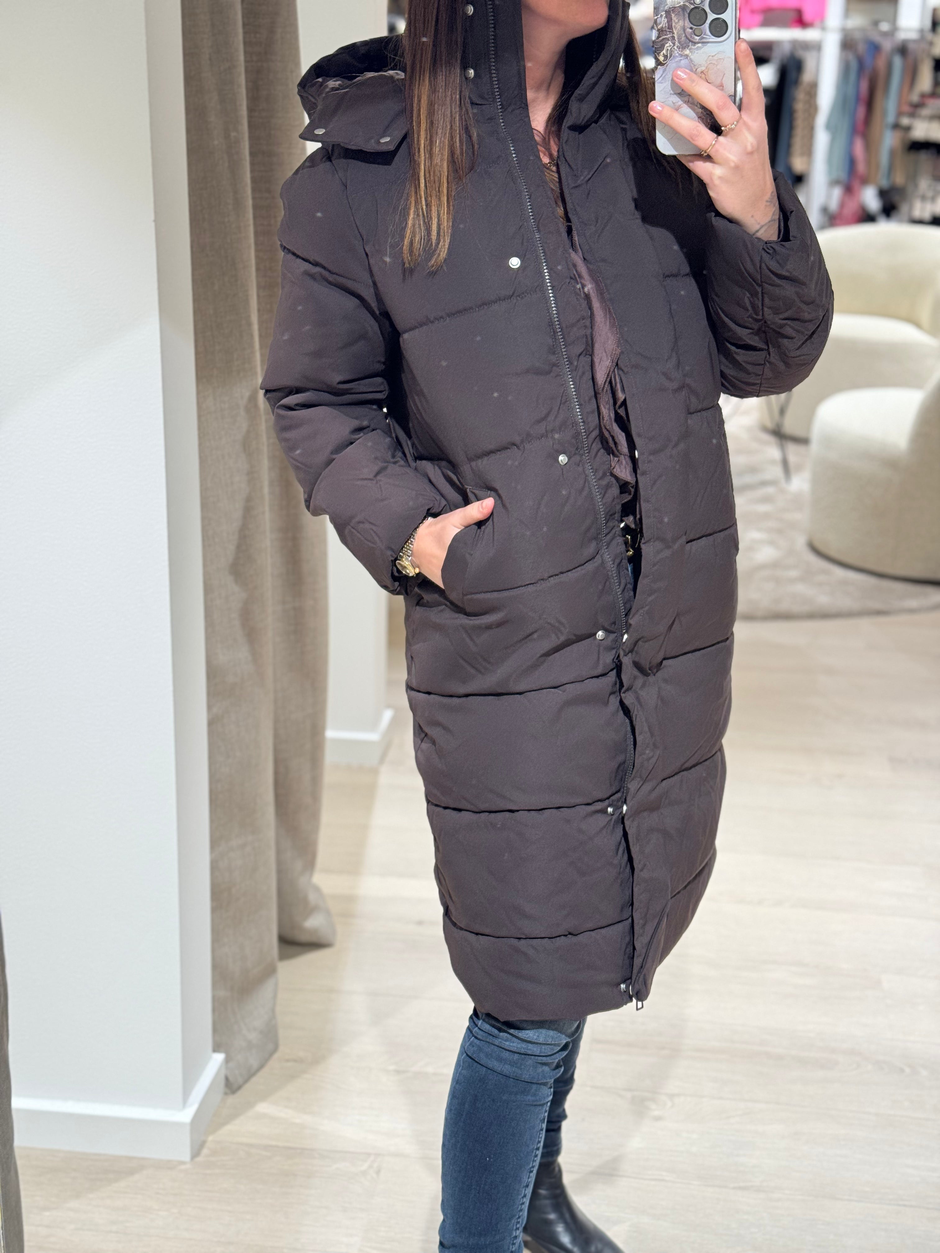 JDY - Maja vinterjakke - Chokolade