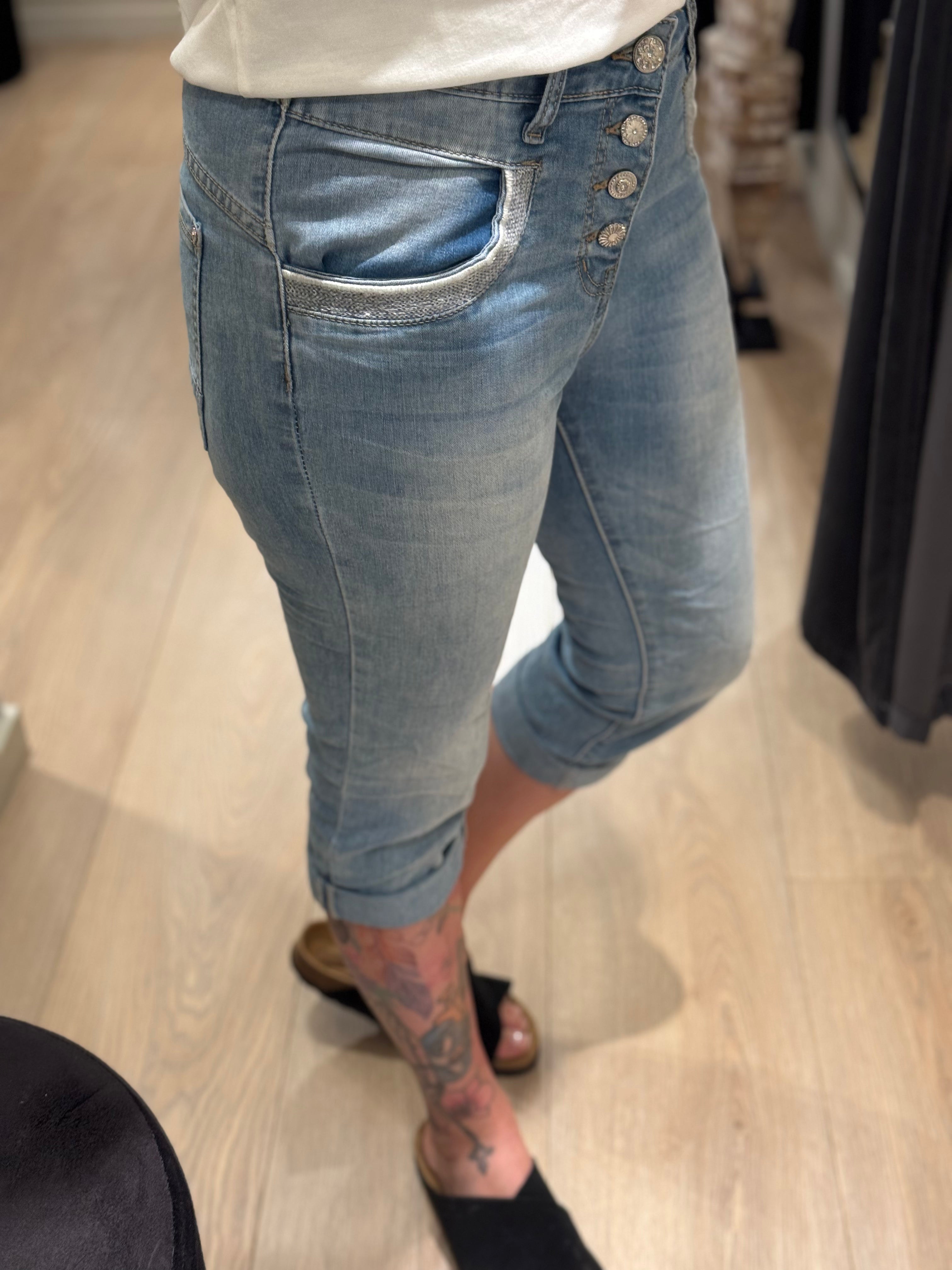 Karostar - Buks 3/4 - Denim Palietter