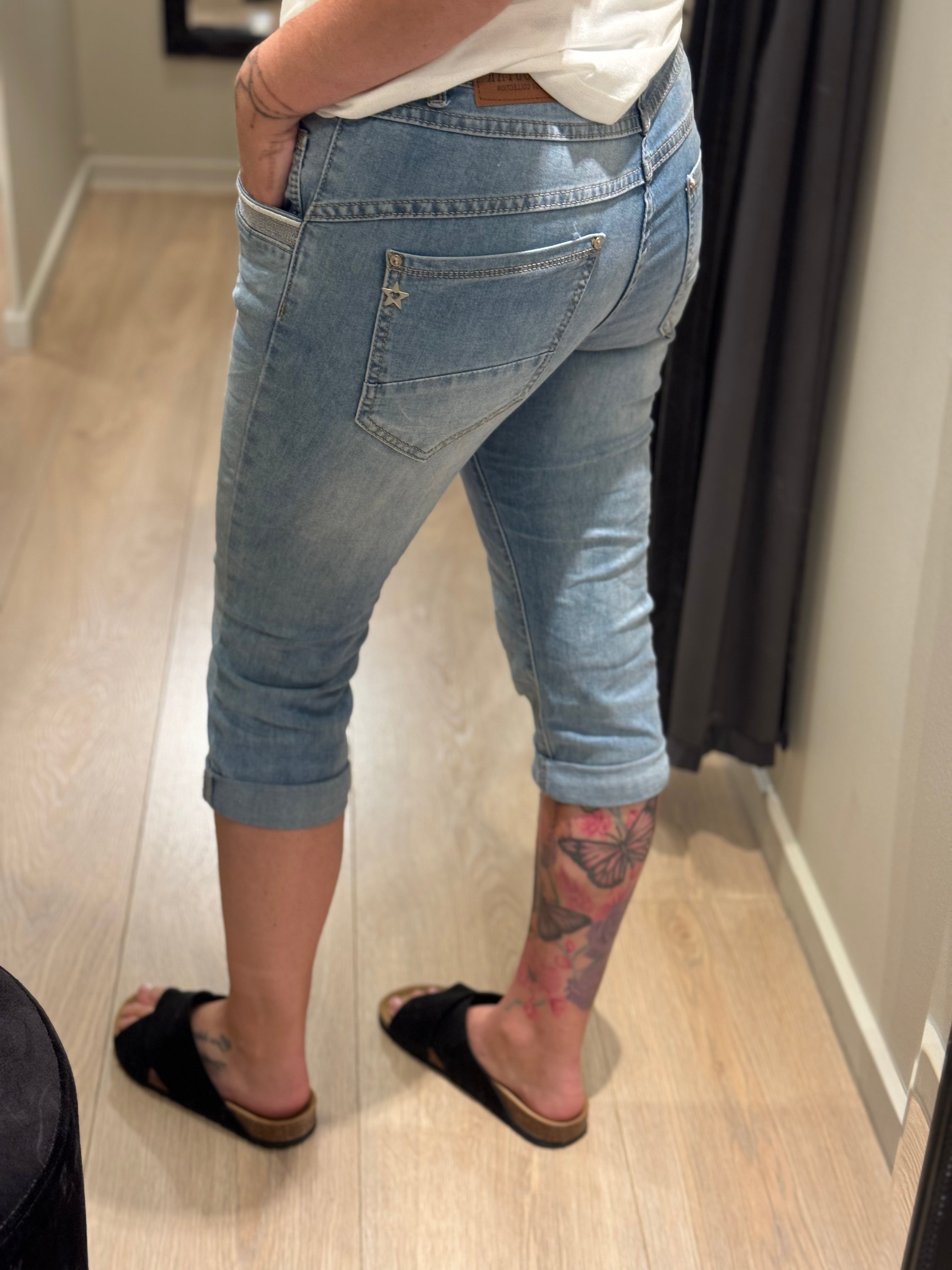 Karostar - Buks 3/4 - Denim Palietter