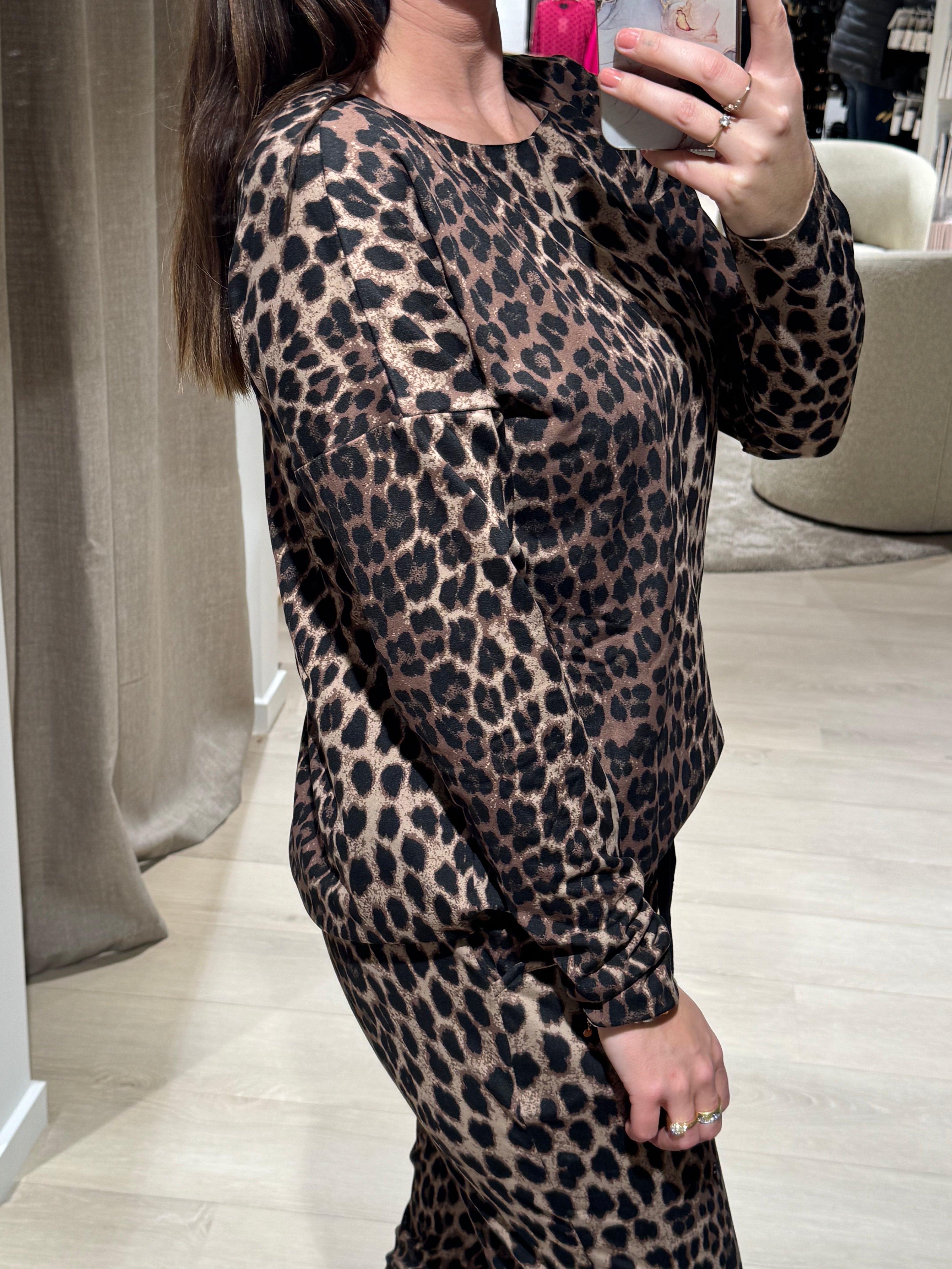 Alma - Fleece Bluse - Leo