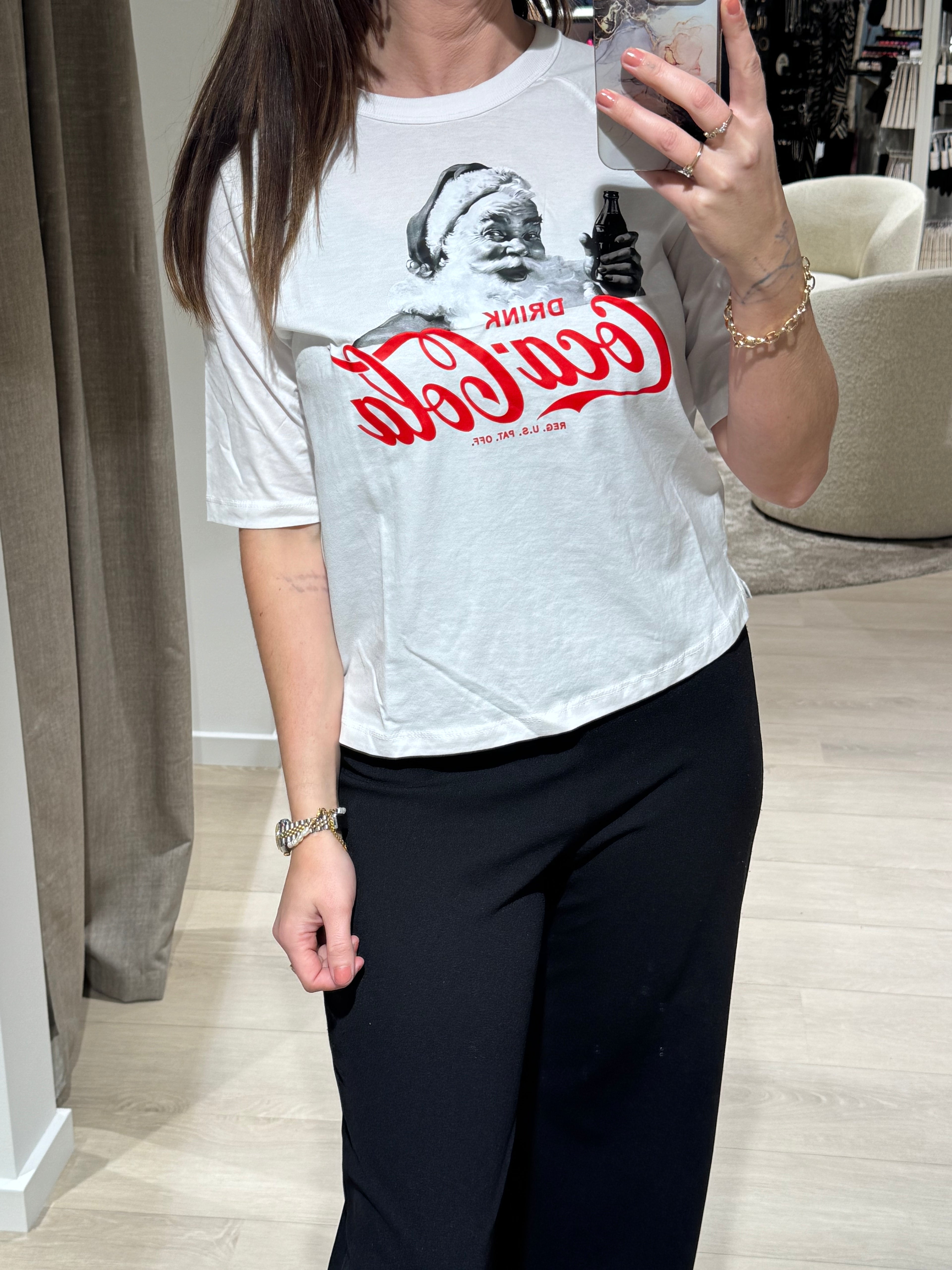 ONLY - Coca Cola - T-shirt Hvid