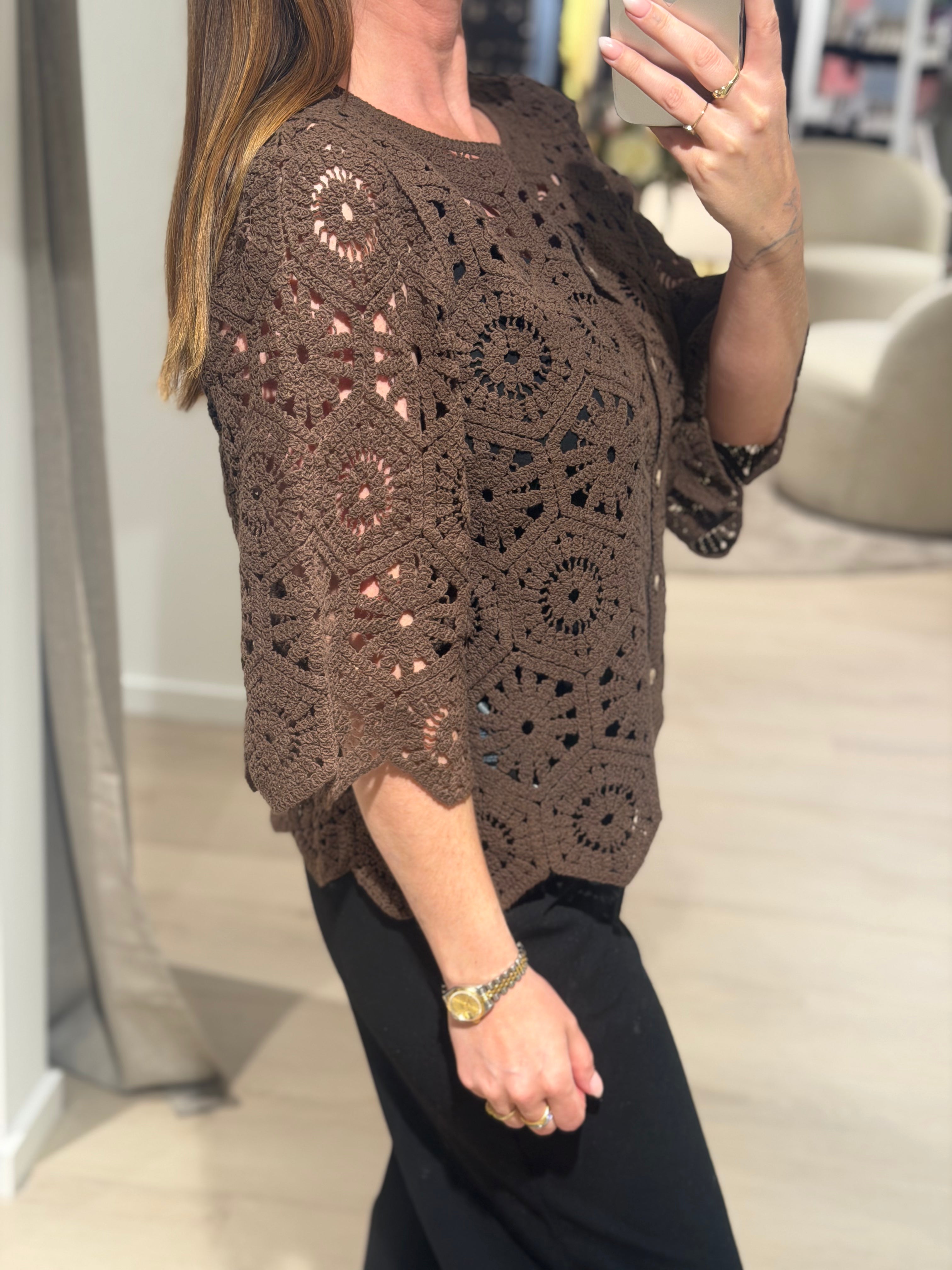 JDY - Emmelie - Cardigan - Chokolade