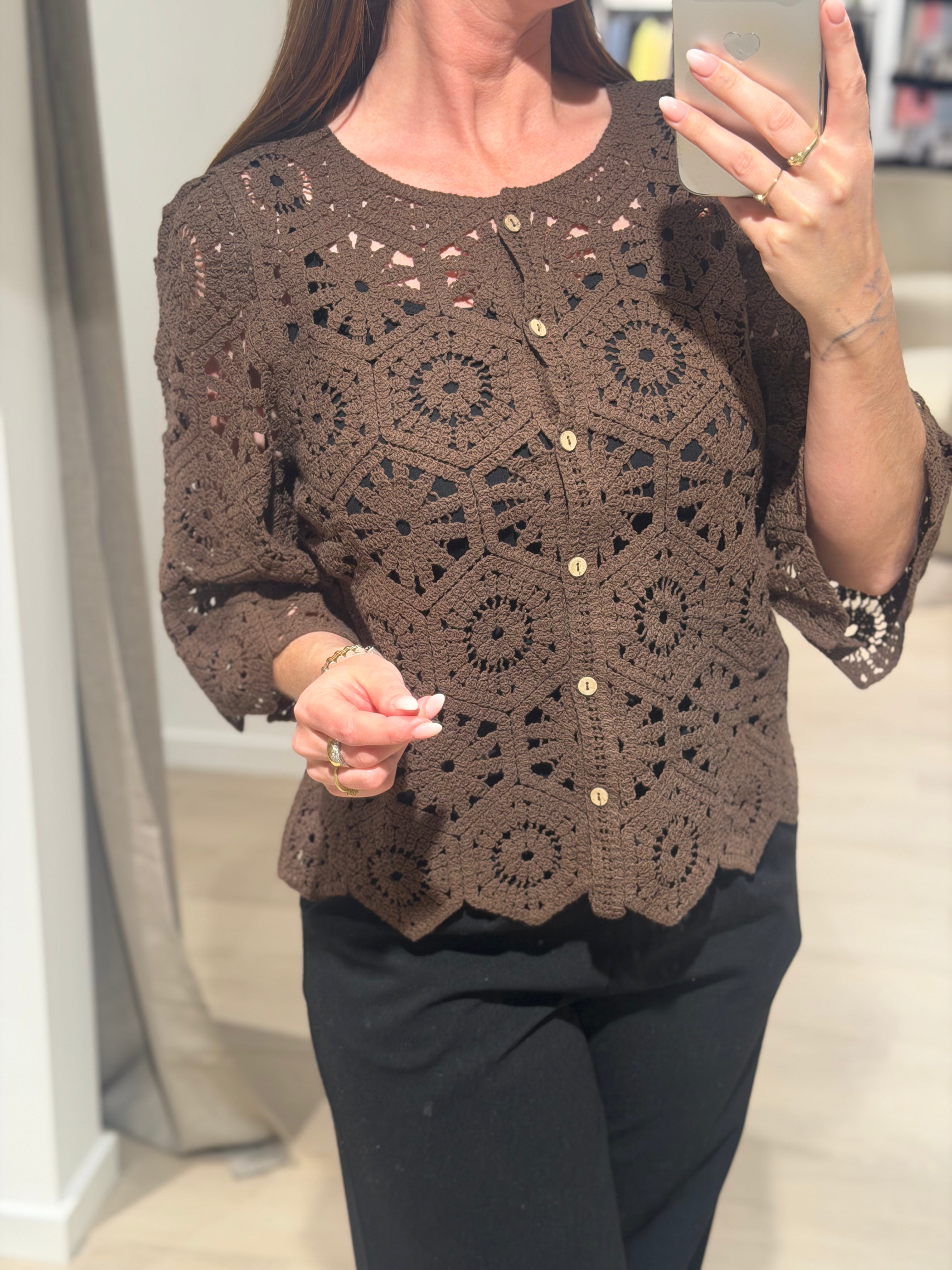 JDY - Emmelie - Cardigan - Chokolade