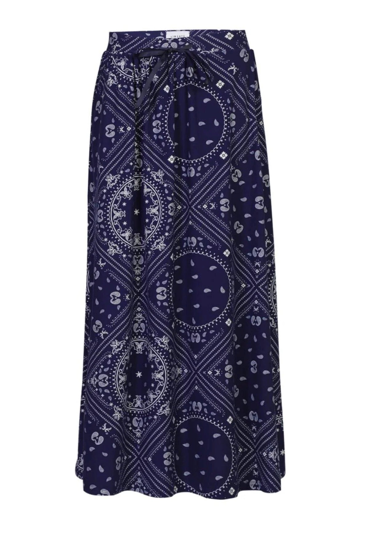 Liberte - Alma Loose Skirt - Blue Scarf