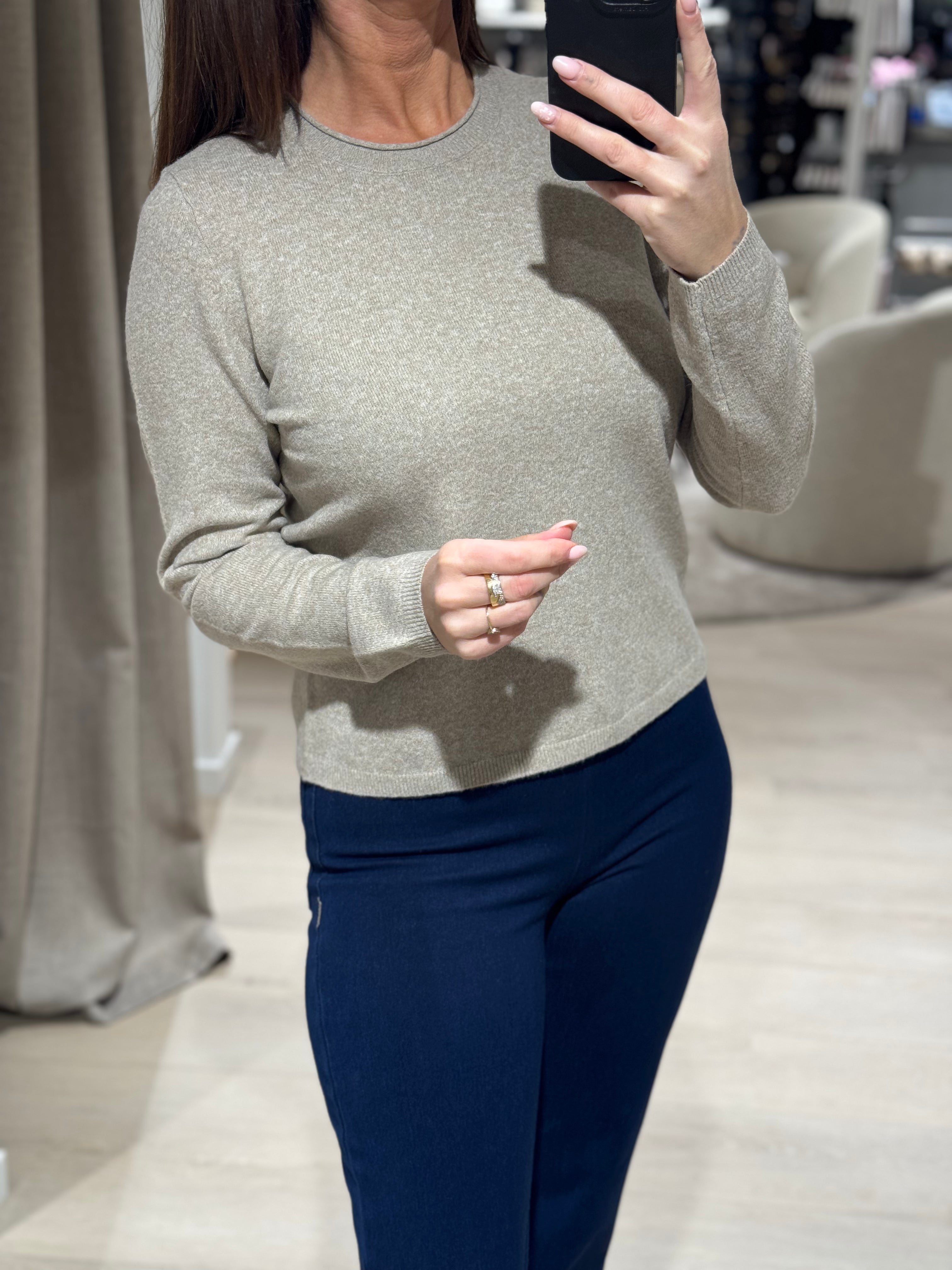 ONLY - Loyal - Bluse Beige/Melange