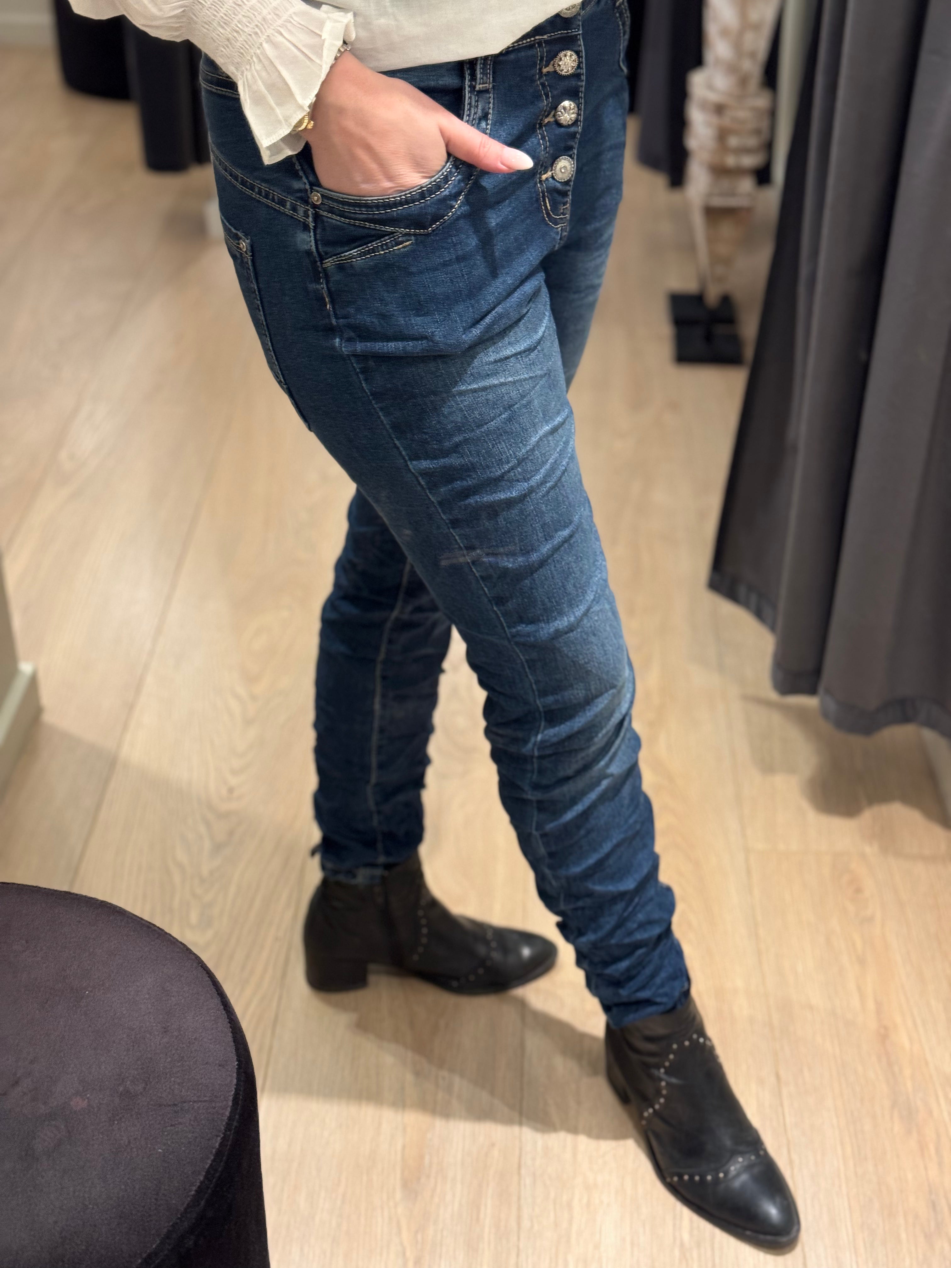 Karostar - Jeans - Mørk Blå Denim