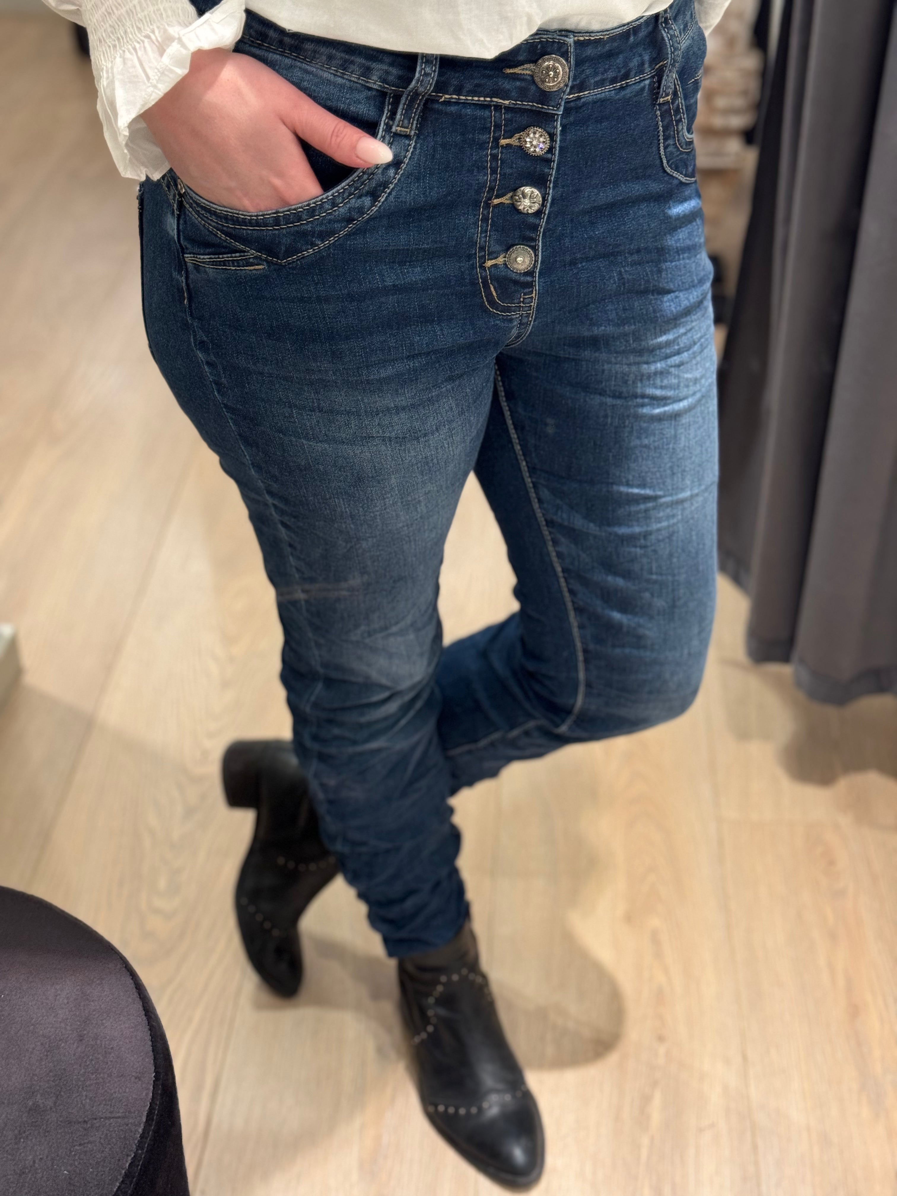 Karostar - Jeans - Mørk Blå Denim