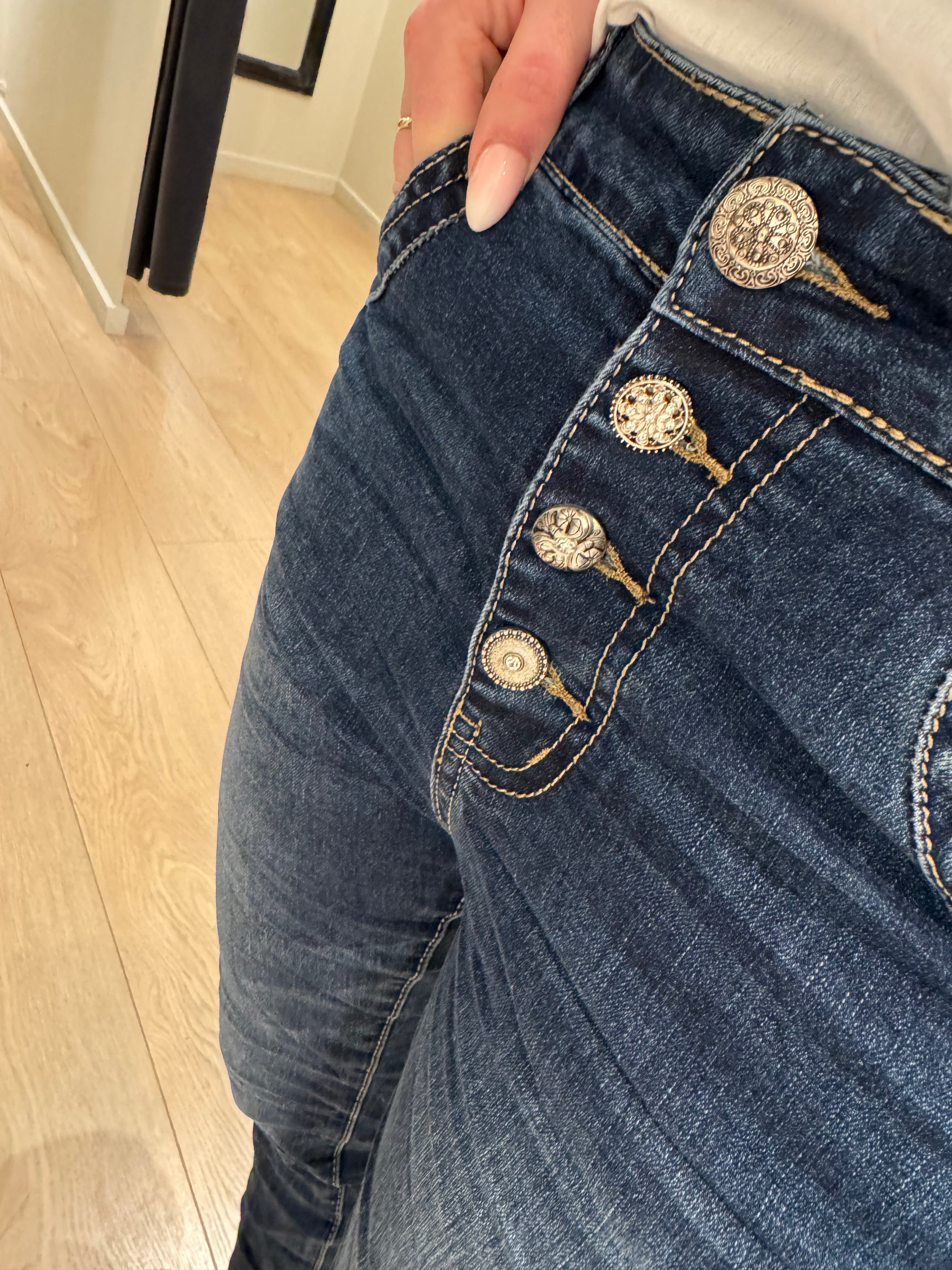 Karostar - Jeans - Mørk Blå Denim