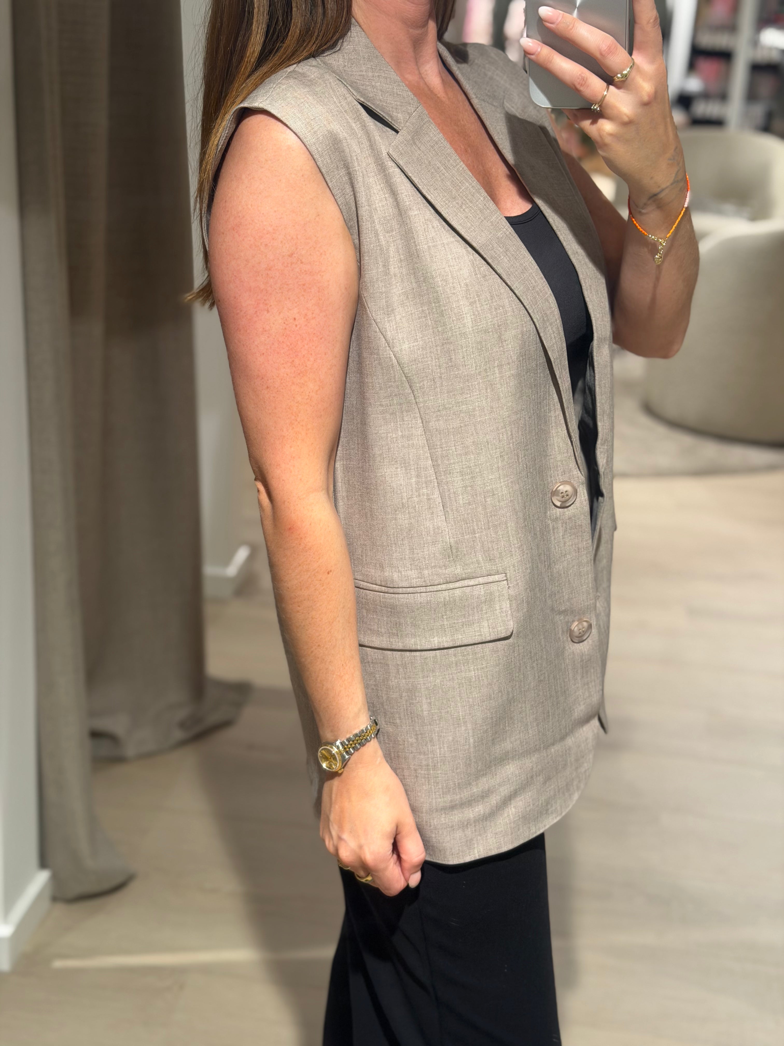 Only - Linda Waistcoat - Fungi