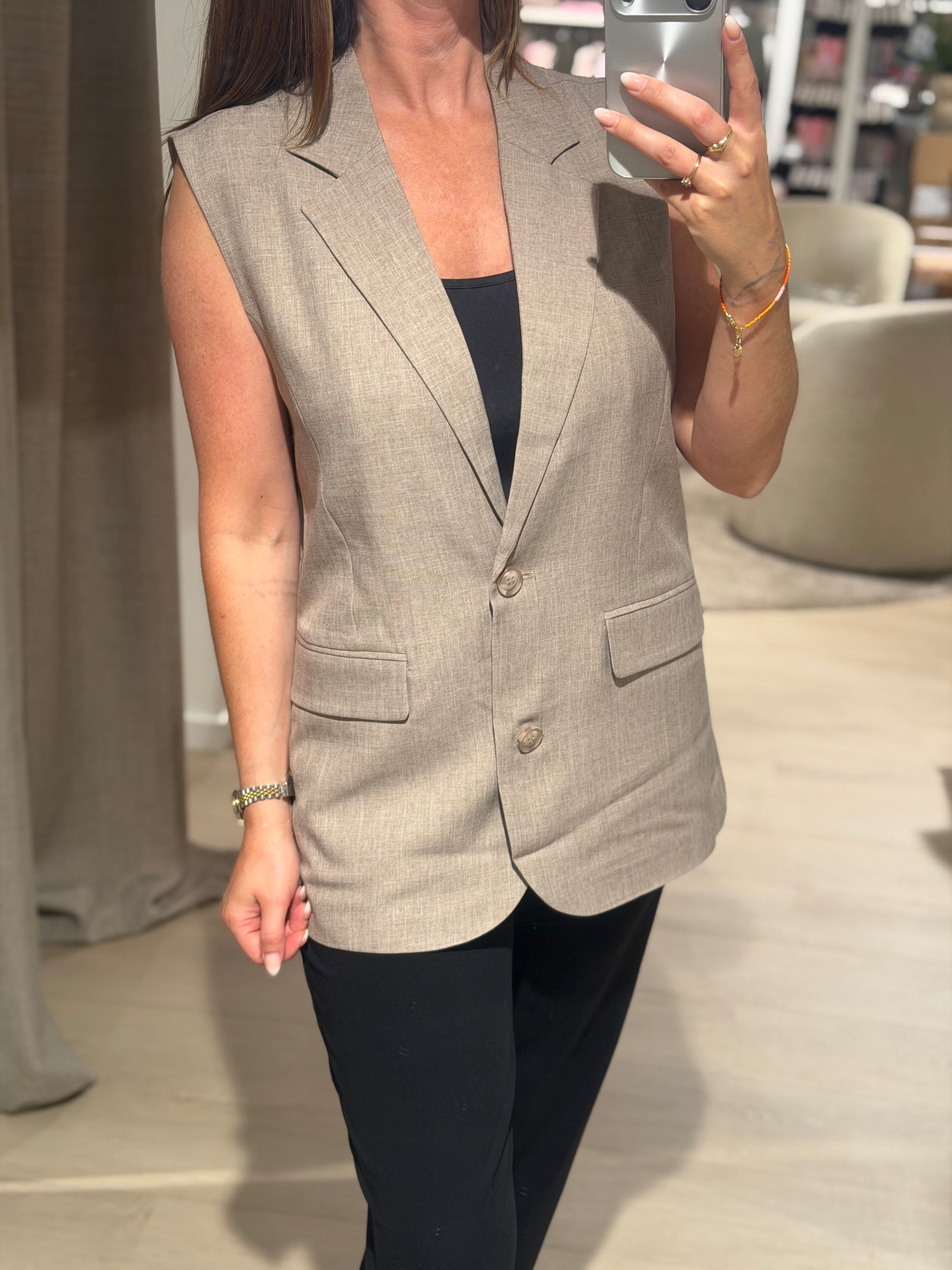 Only - Linda Waistcoat - Fungi