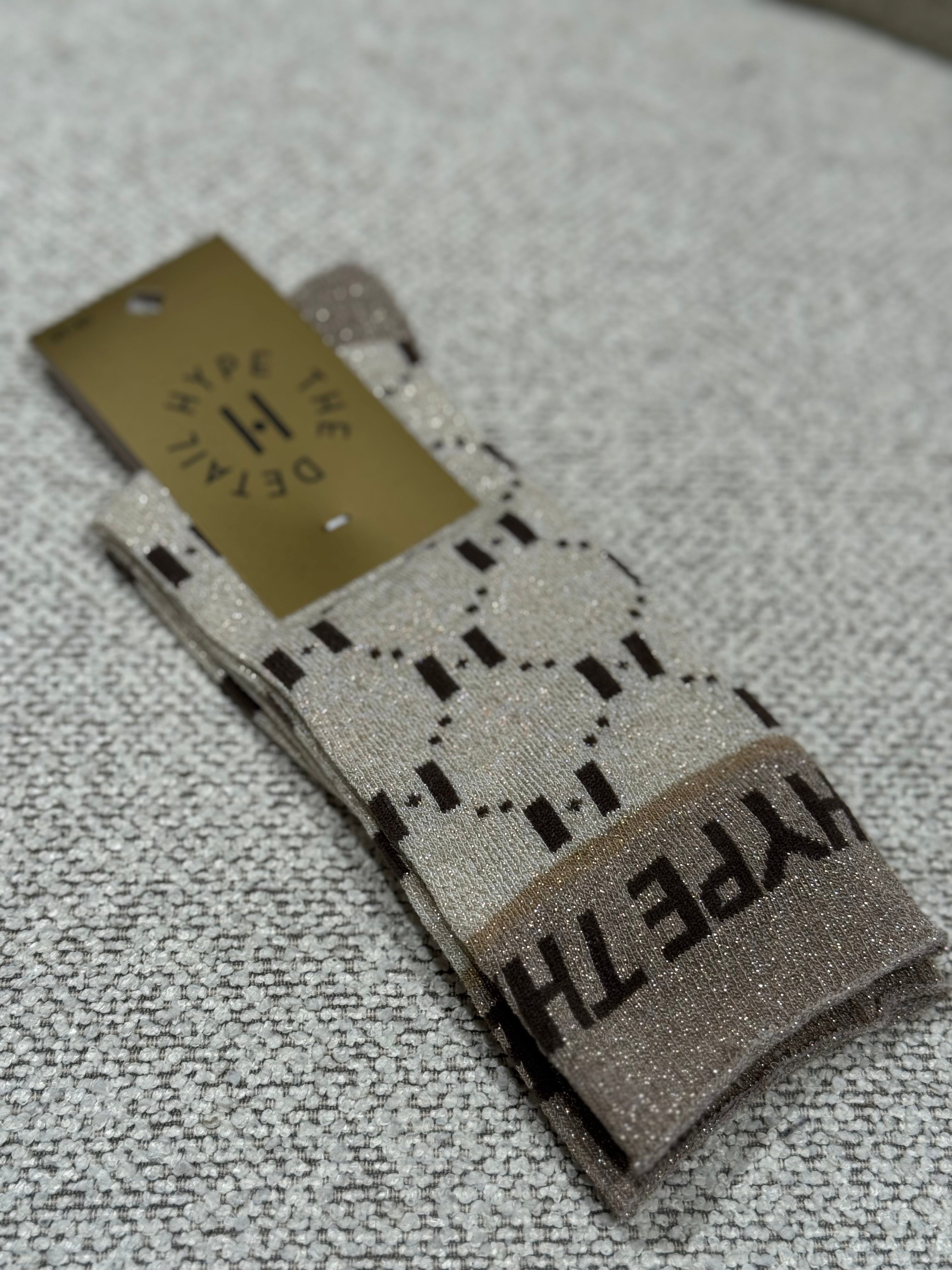 Hype the detail - Strømper - Logo Glitter