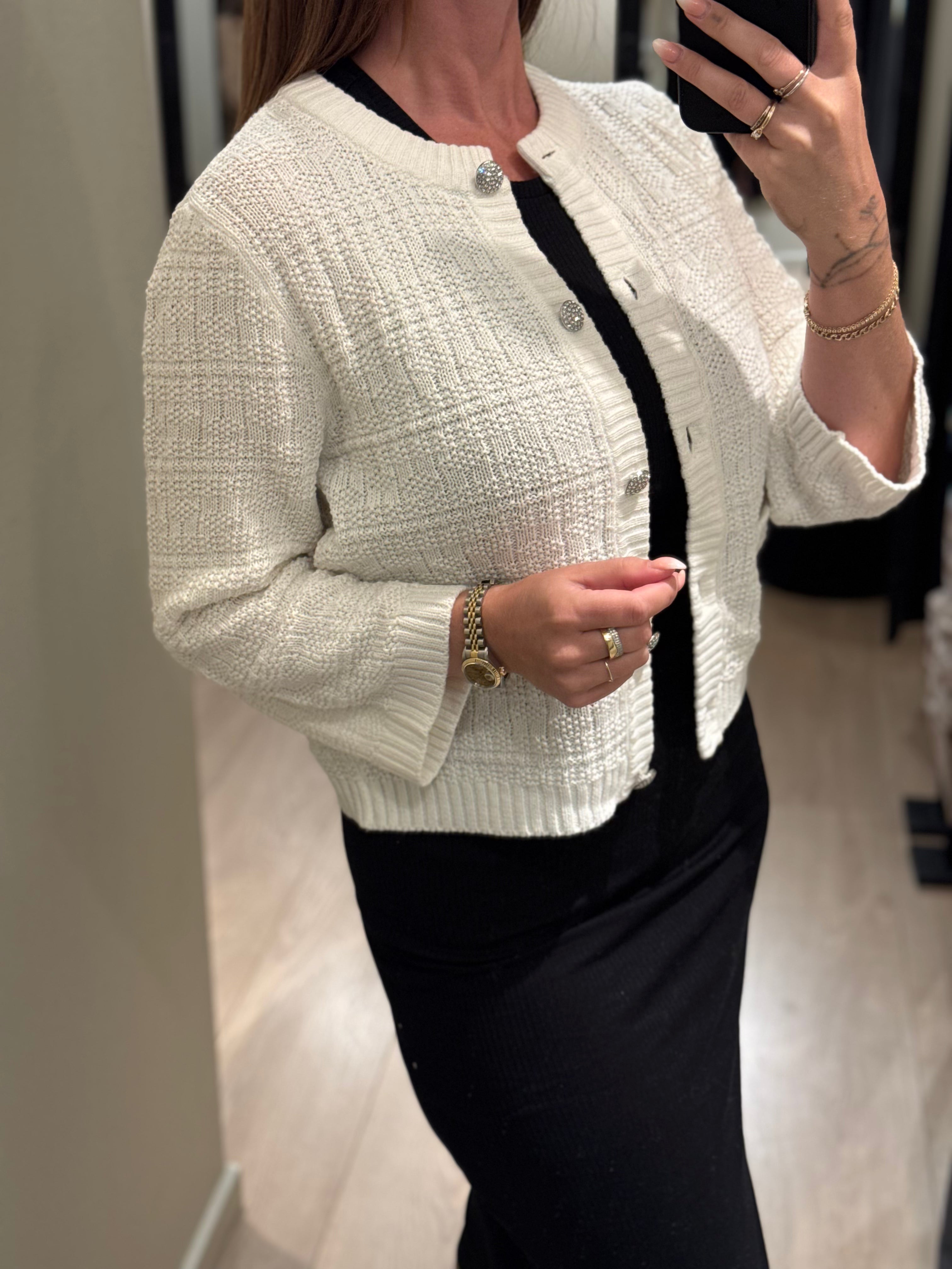 JDY - Janne - Cardigan Hvid