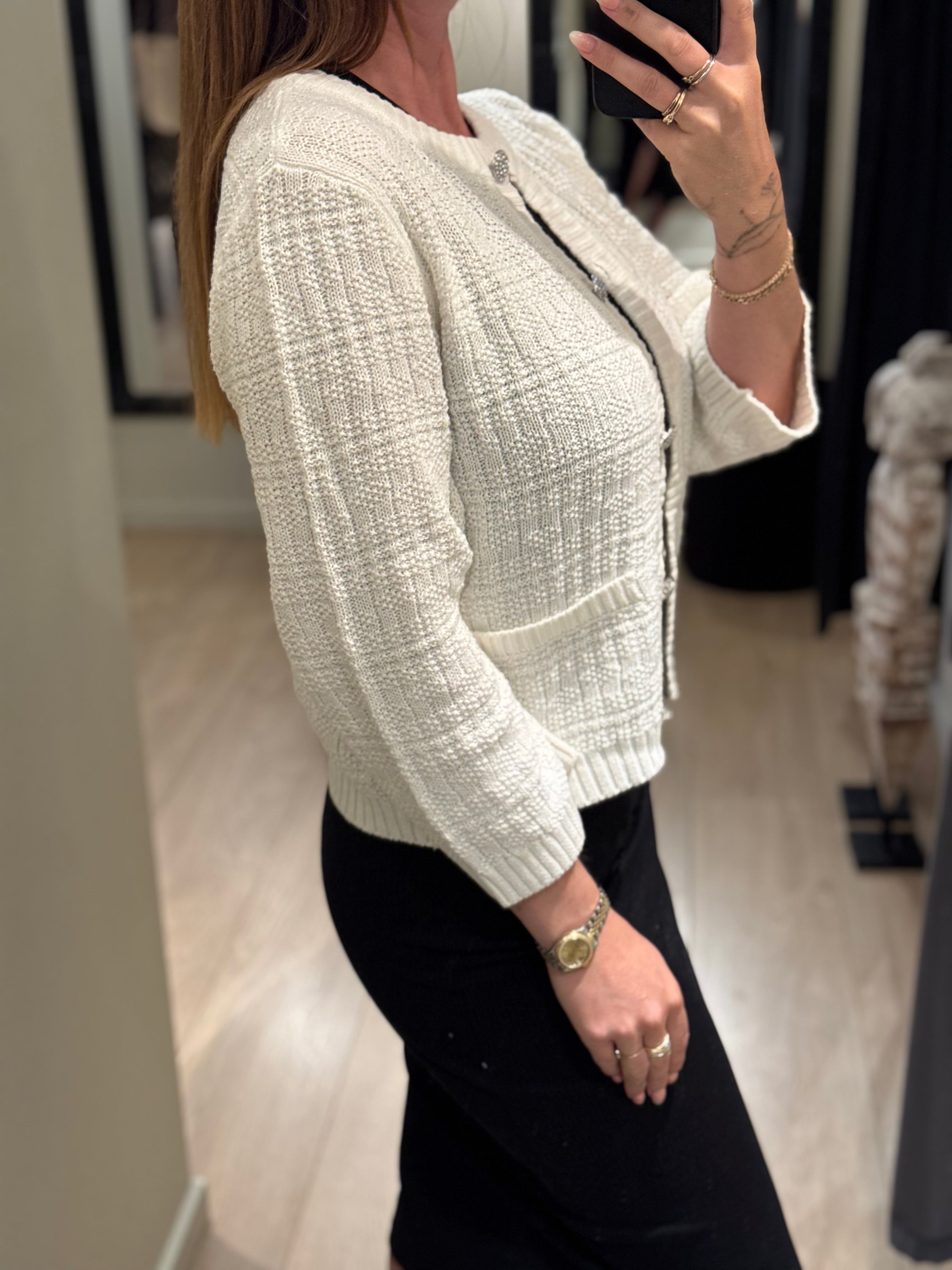 JDY - Janne - Cardigan Hvid
