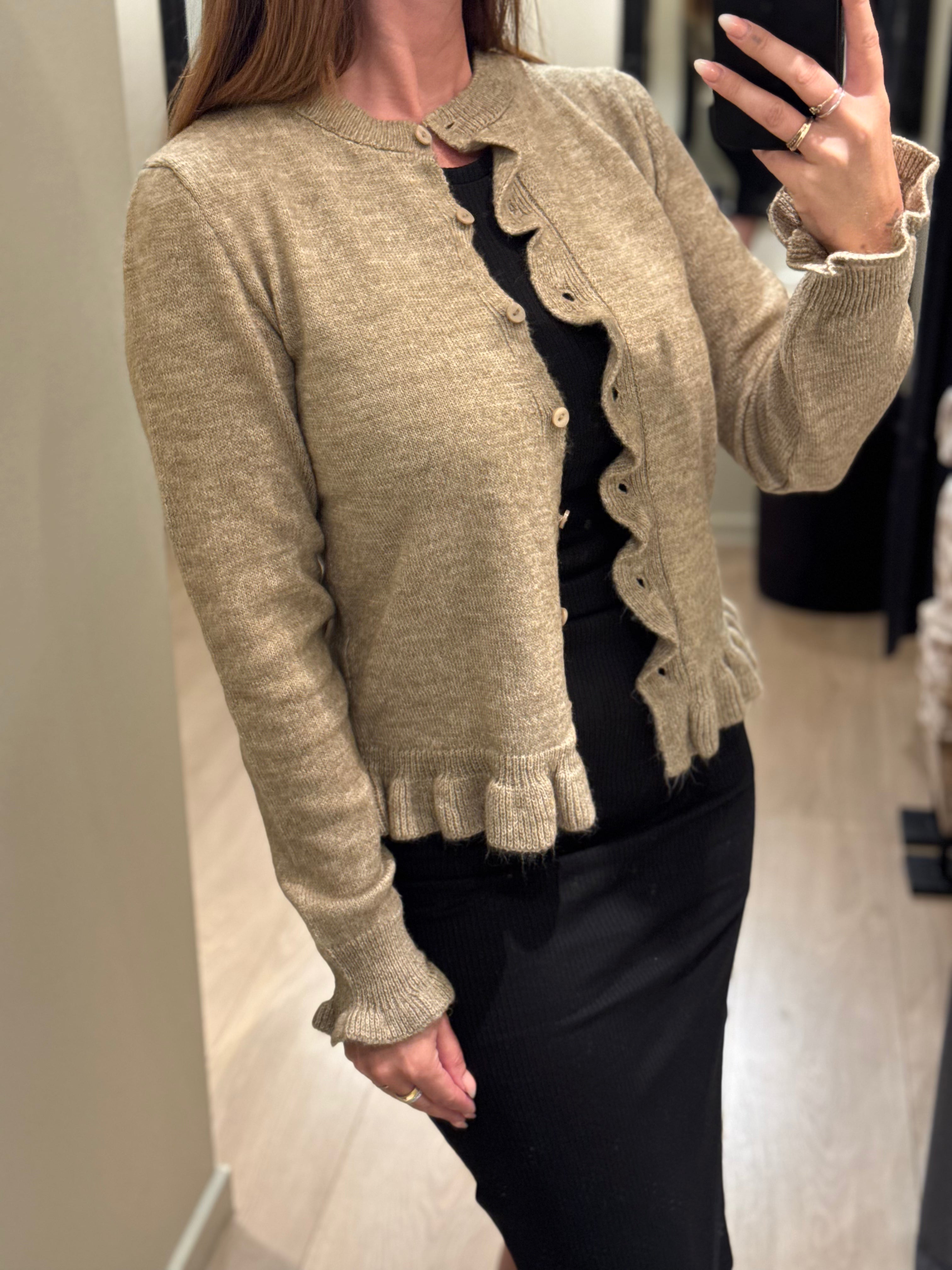 JDY - Letty - Cardigan Grå/Beige Melange