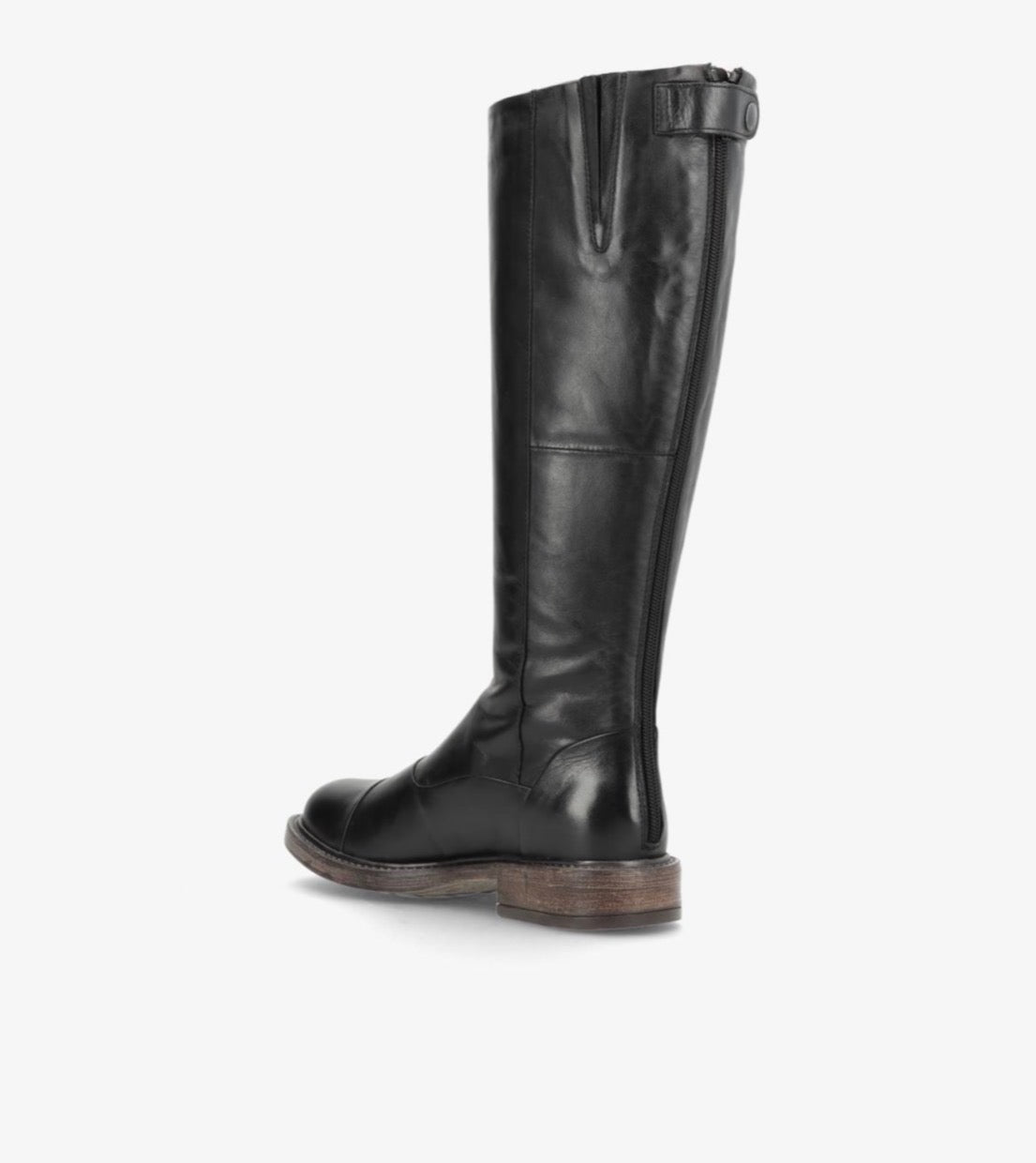 Shoedesign - DAHLIA - Lang støvle - sort læder