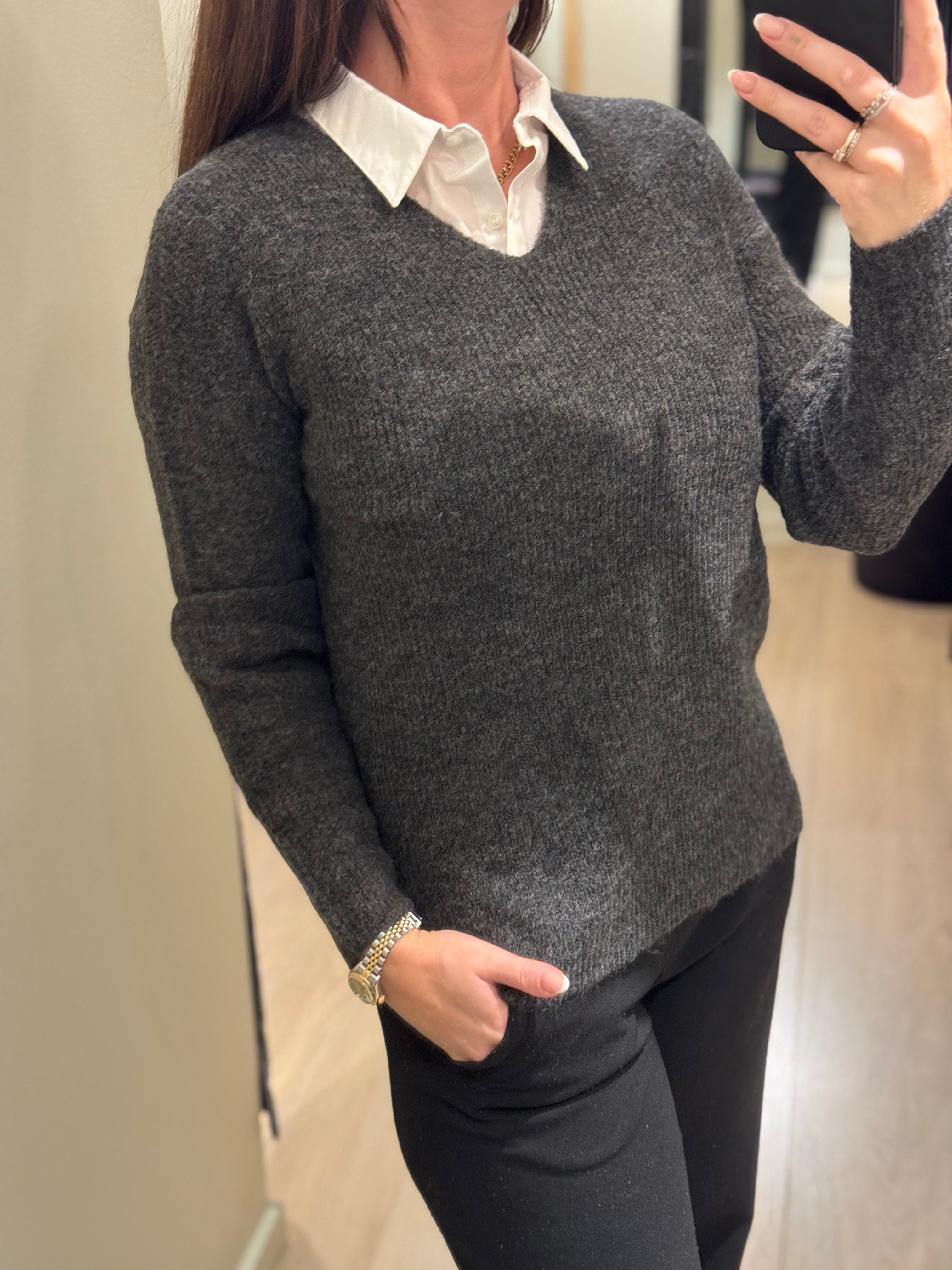 ONLY - Camilla - Mørkegrå meleret