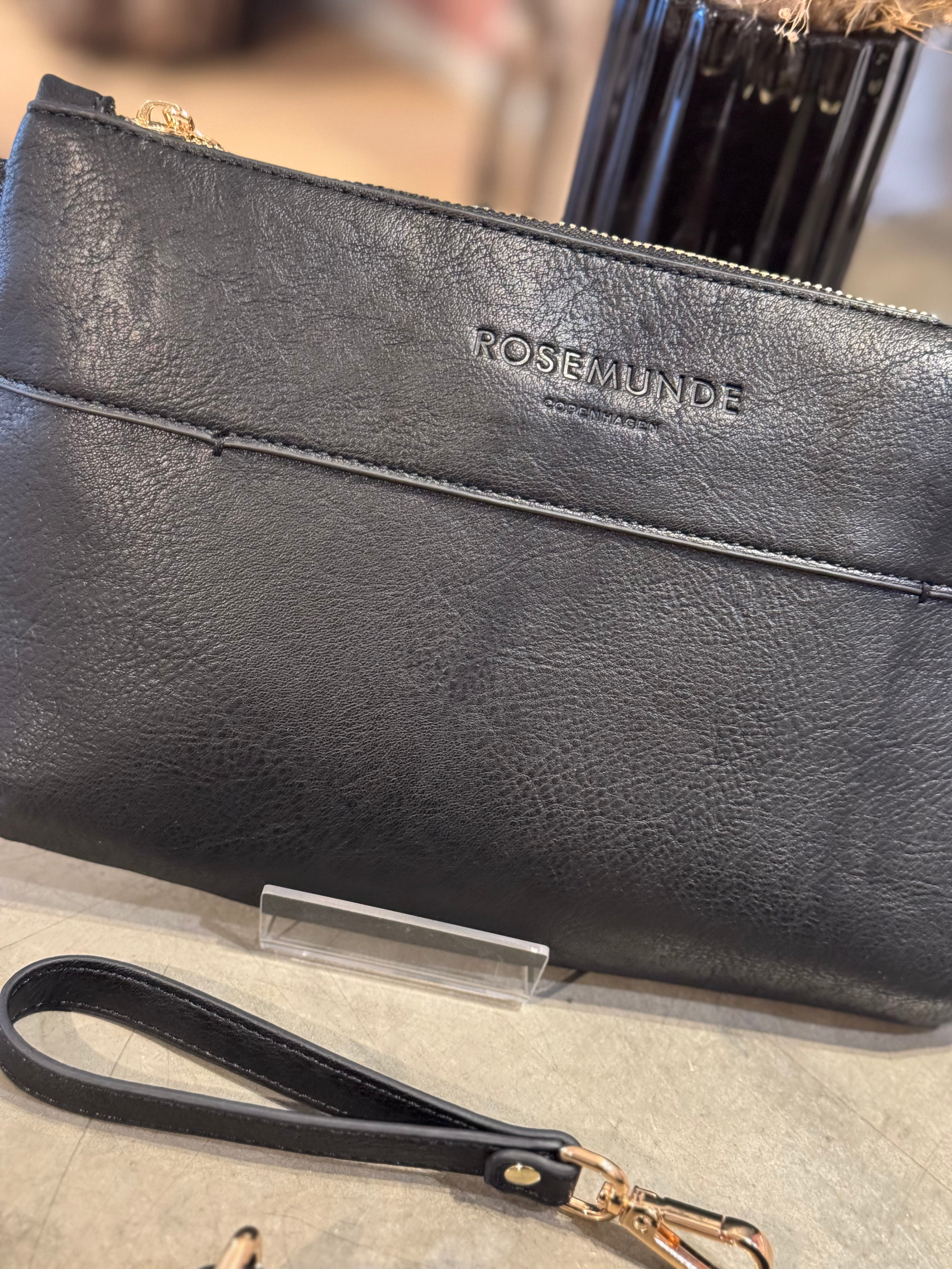 Rosemunde clutch - Sort m. guld