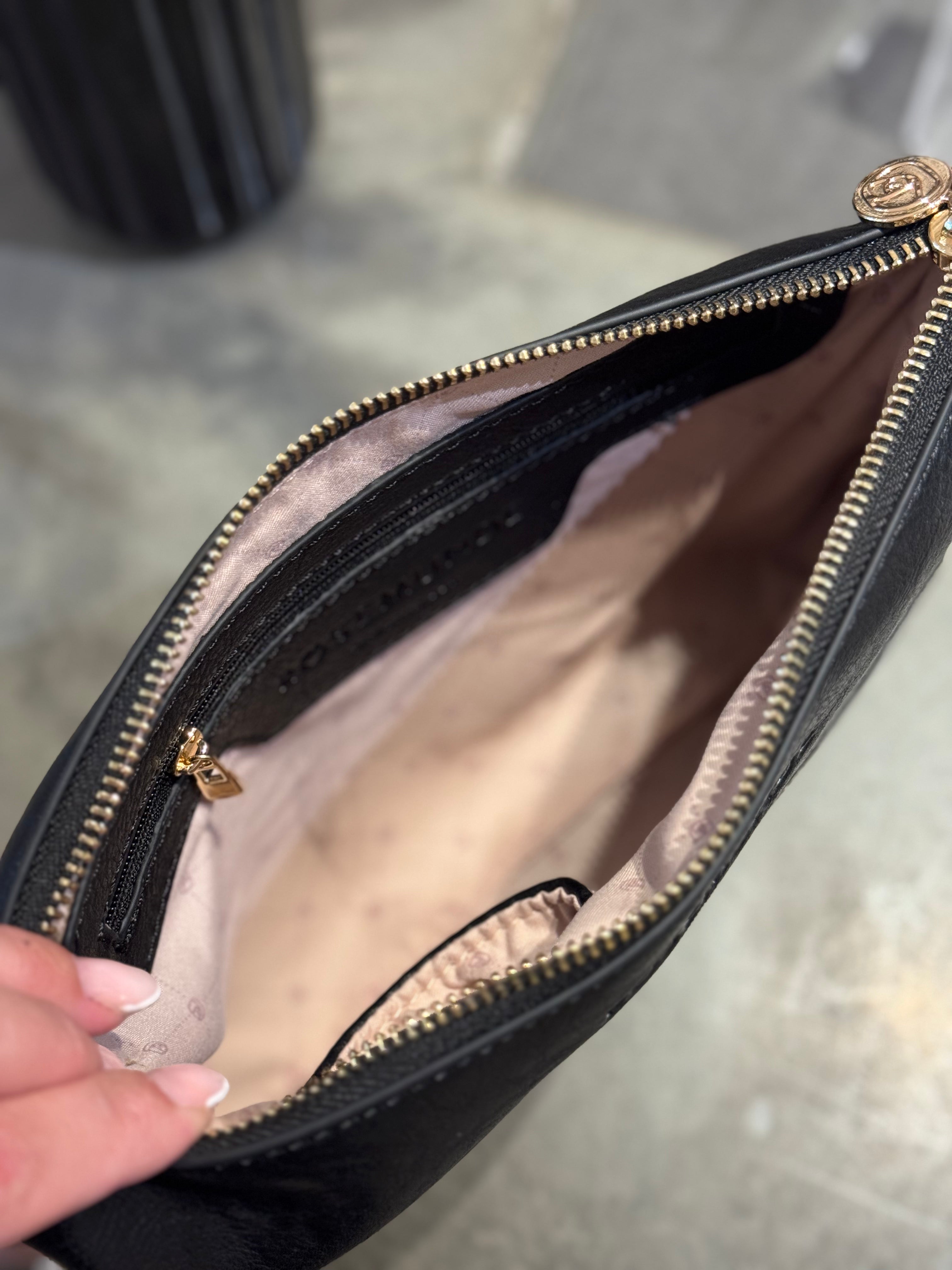 Rosemunde clutch - Sort m. guld