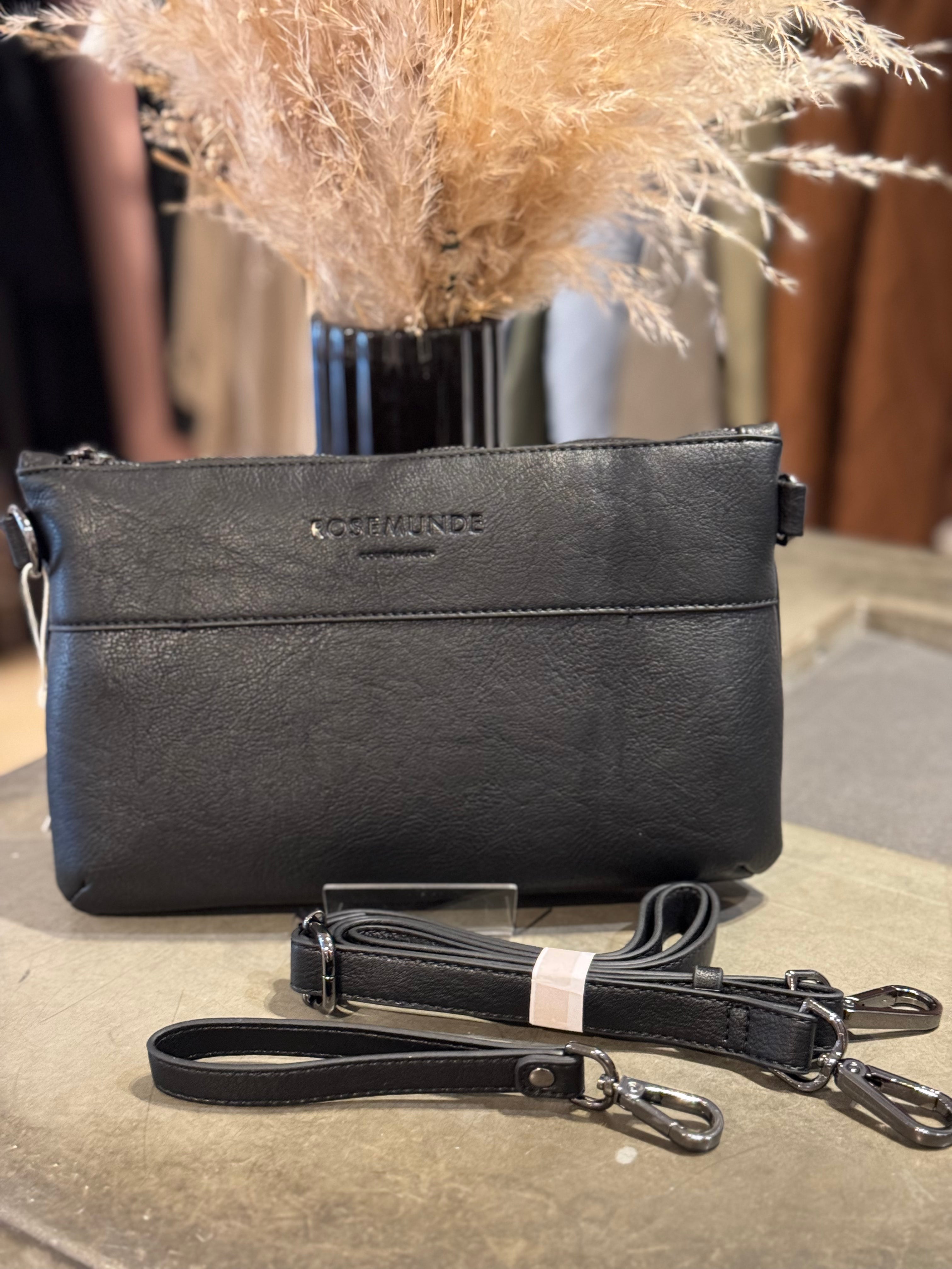 Rosemunde clutch - Sort m. Ox