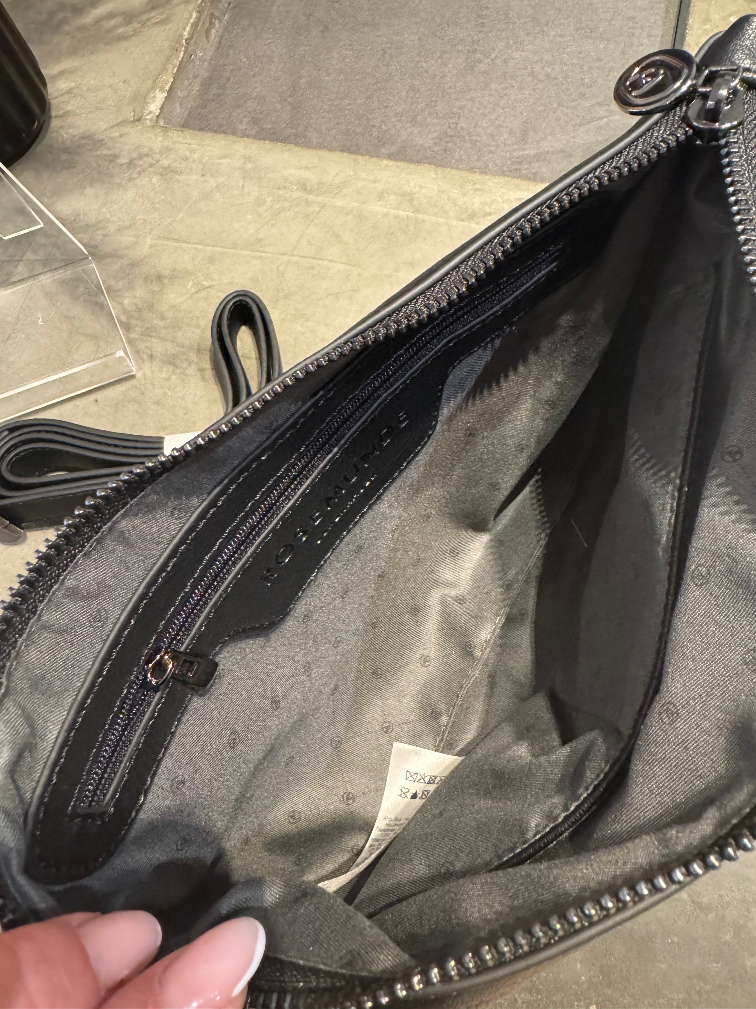 Rosemunde clutch - Sort m. Ox