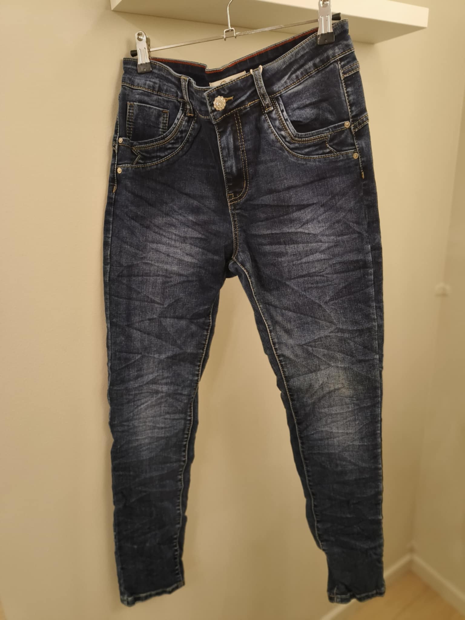Jewelly - Jeans - Blomster Knap