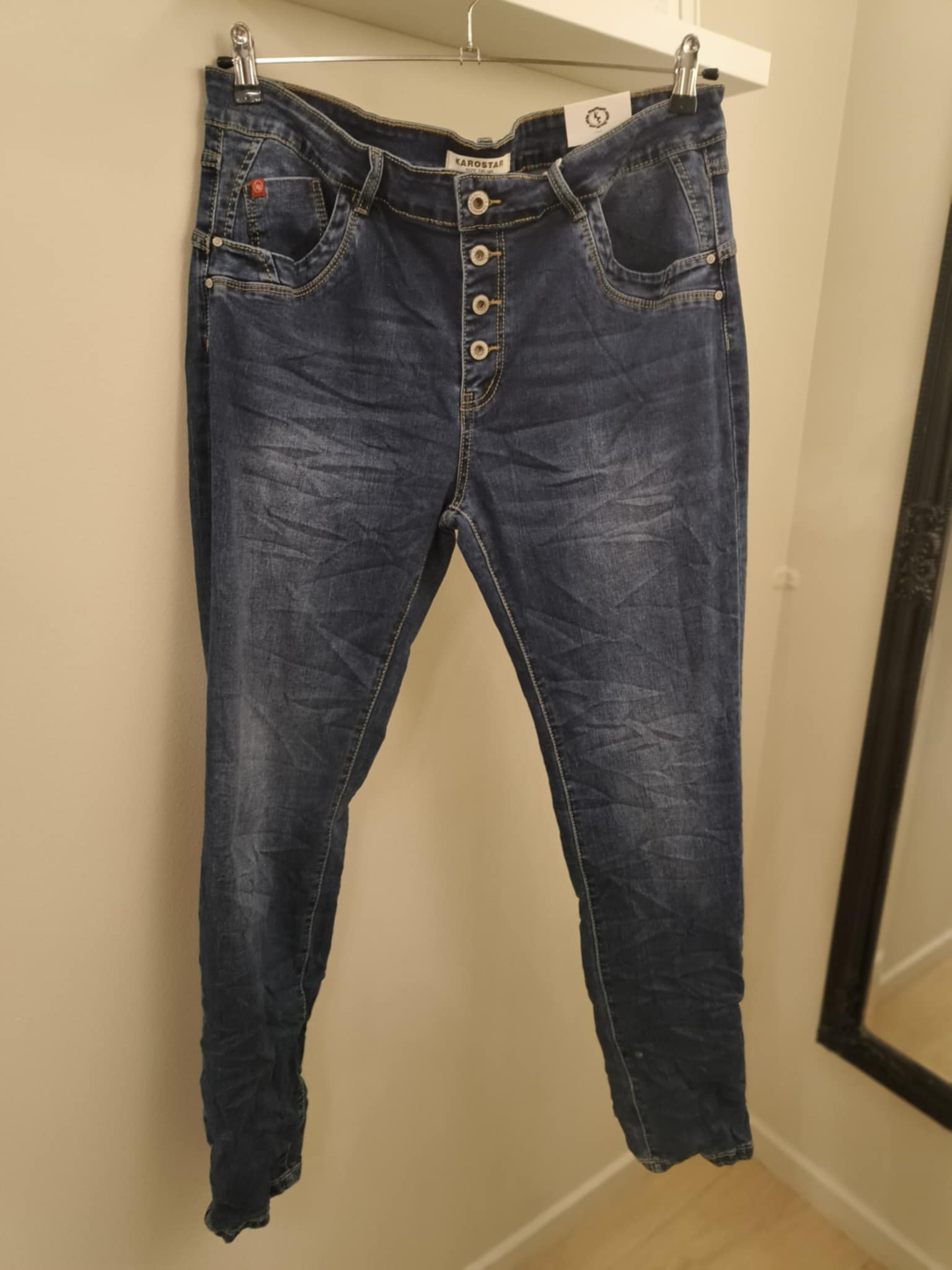 Karostar - Jeans - Mørk Blå Denim