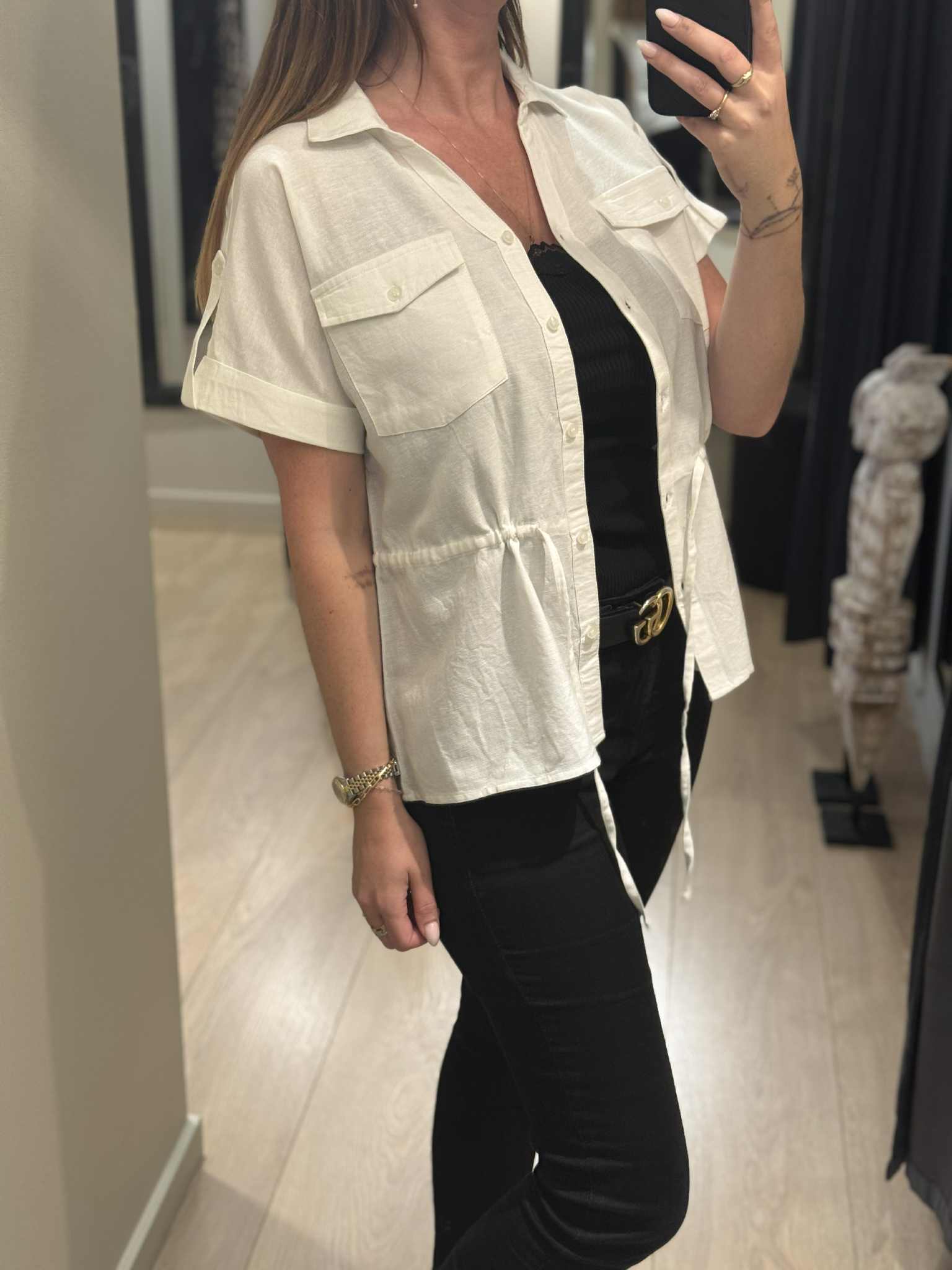 Ofelia - Nini - Bluse Hvid