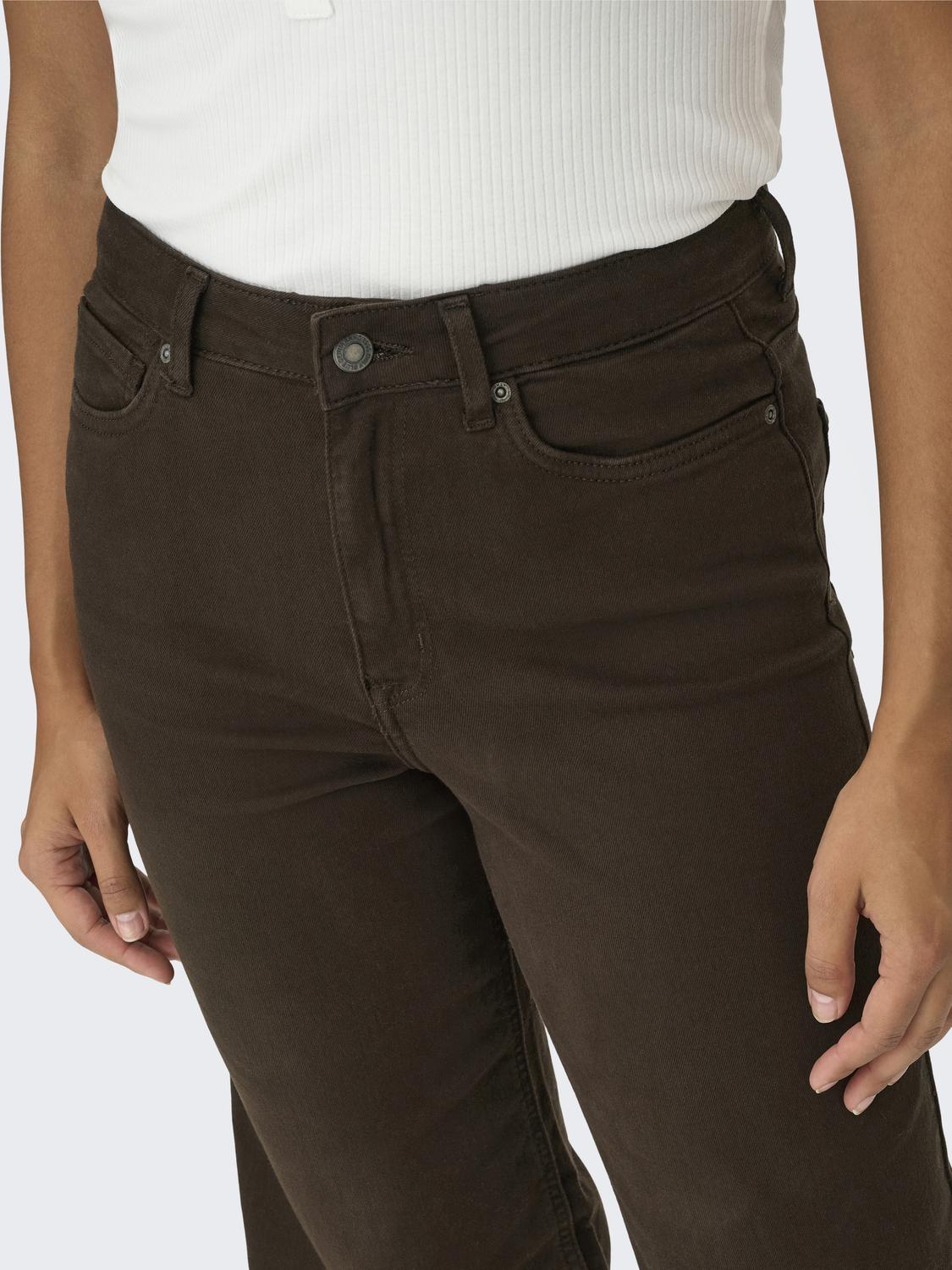 Only - Madison - Jeans - Mørkebrun Denim