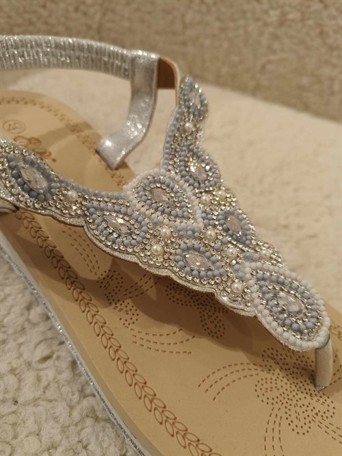 By Lagoni - Ninna - Sandal Sølv Glitter