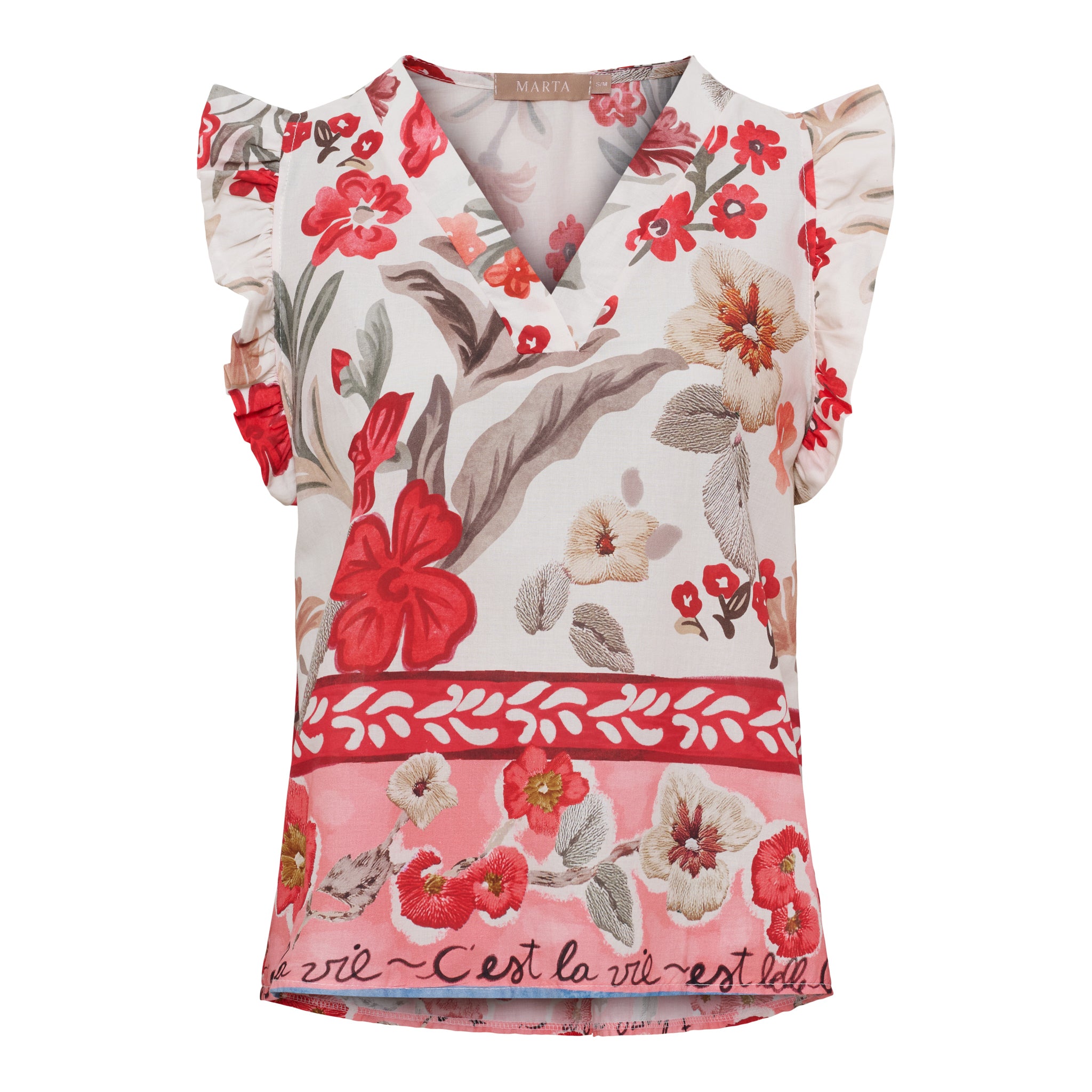 Marta Du Chateau - MdcMarita - Shirt - Red