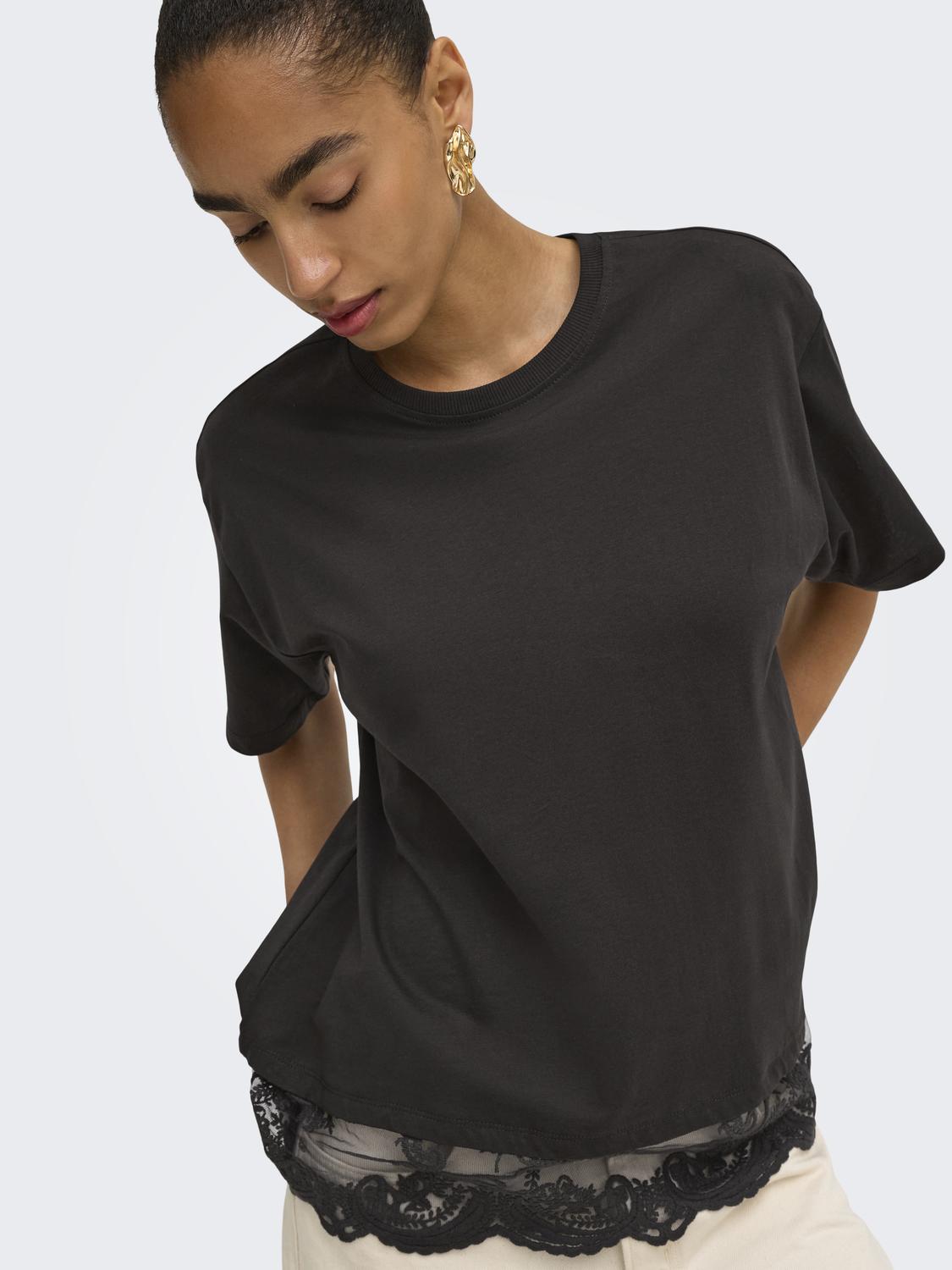 Only - Vivvi - T-shirt Chokolade