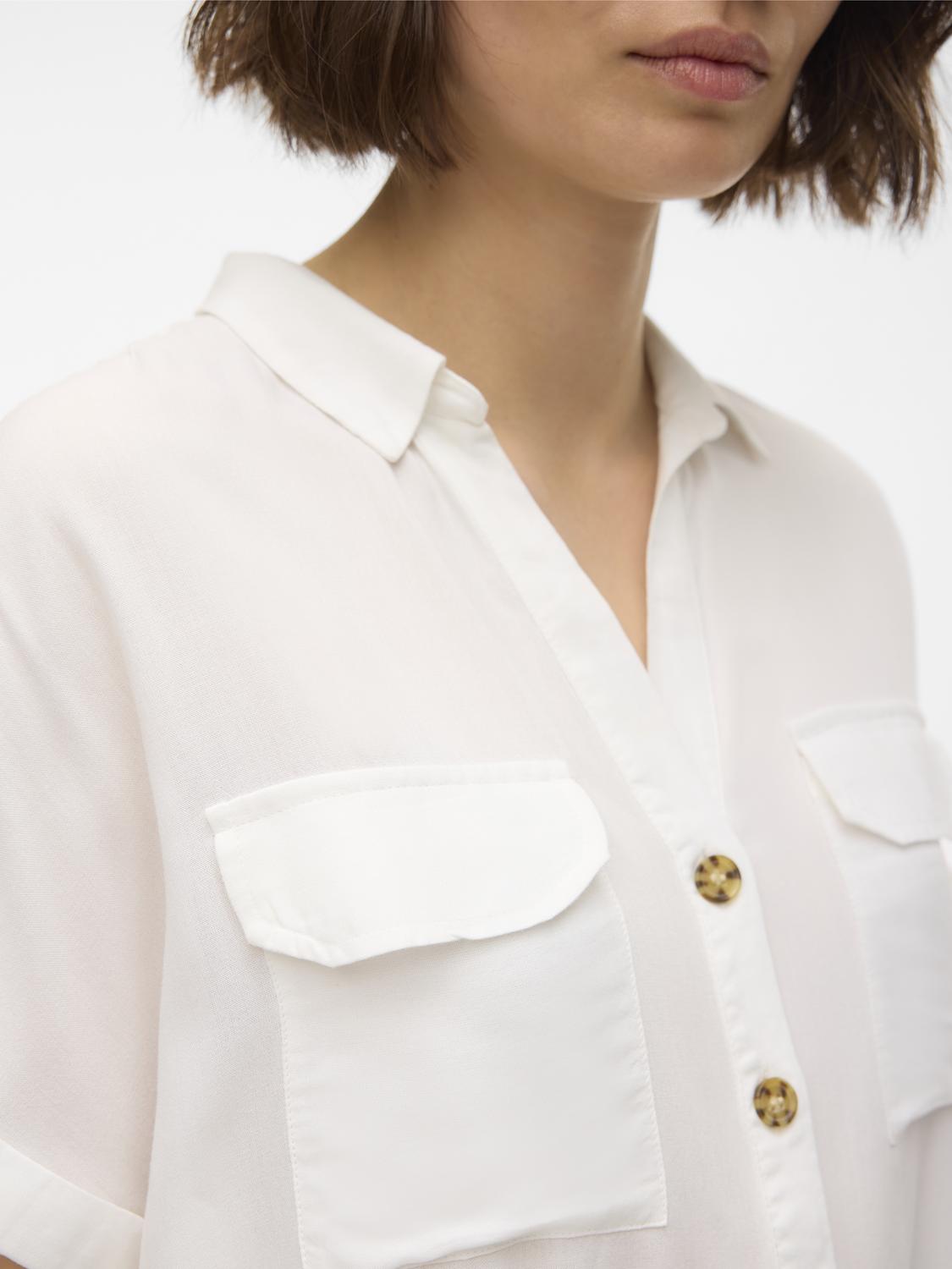 Vero Moda - Bumpy - Skjorte - Snow White