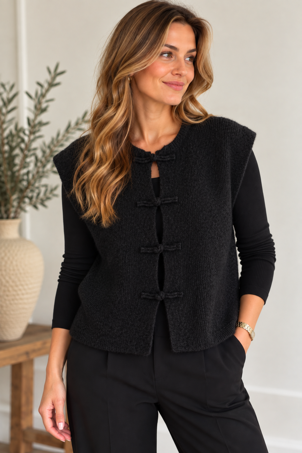 MARTA DU CHATEAU Celestia - Vest - Sort
