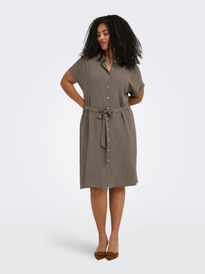 Only Carmakoma - Carmetta - Kjole - Walnut