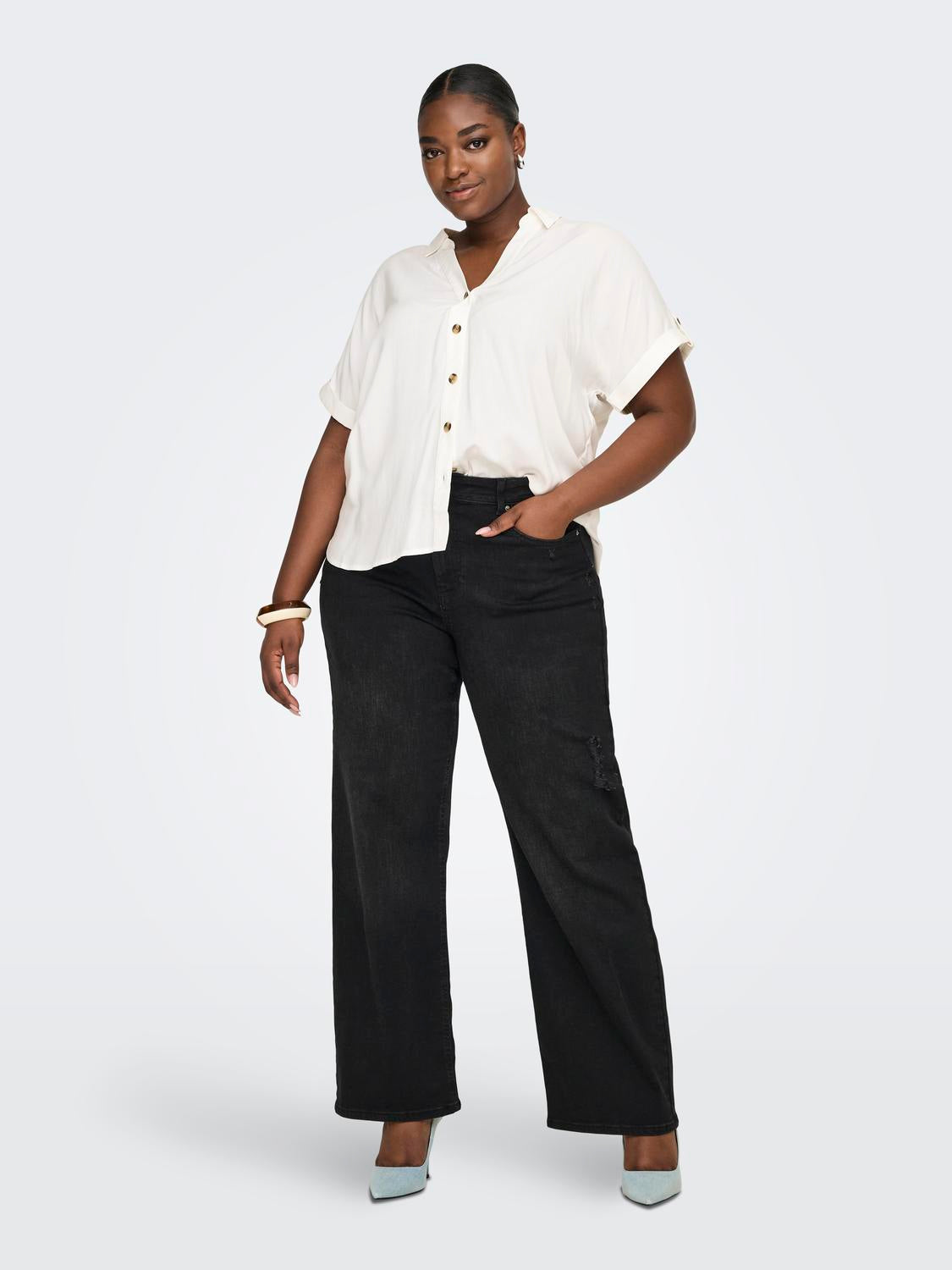 Only Carmakoma - Caryasmin - Shirt - Snow White