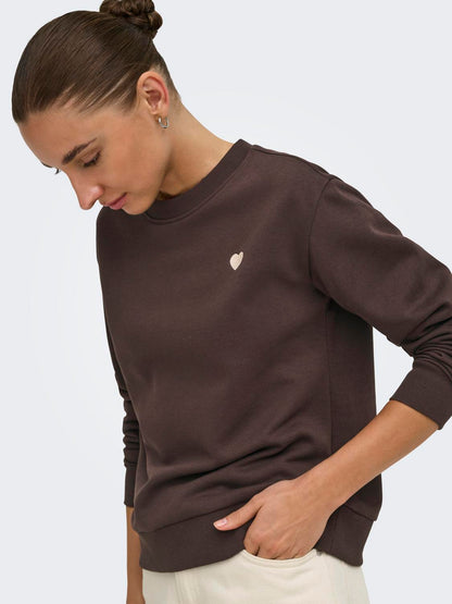 JDY - Paris - Sweatshirt - Brun