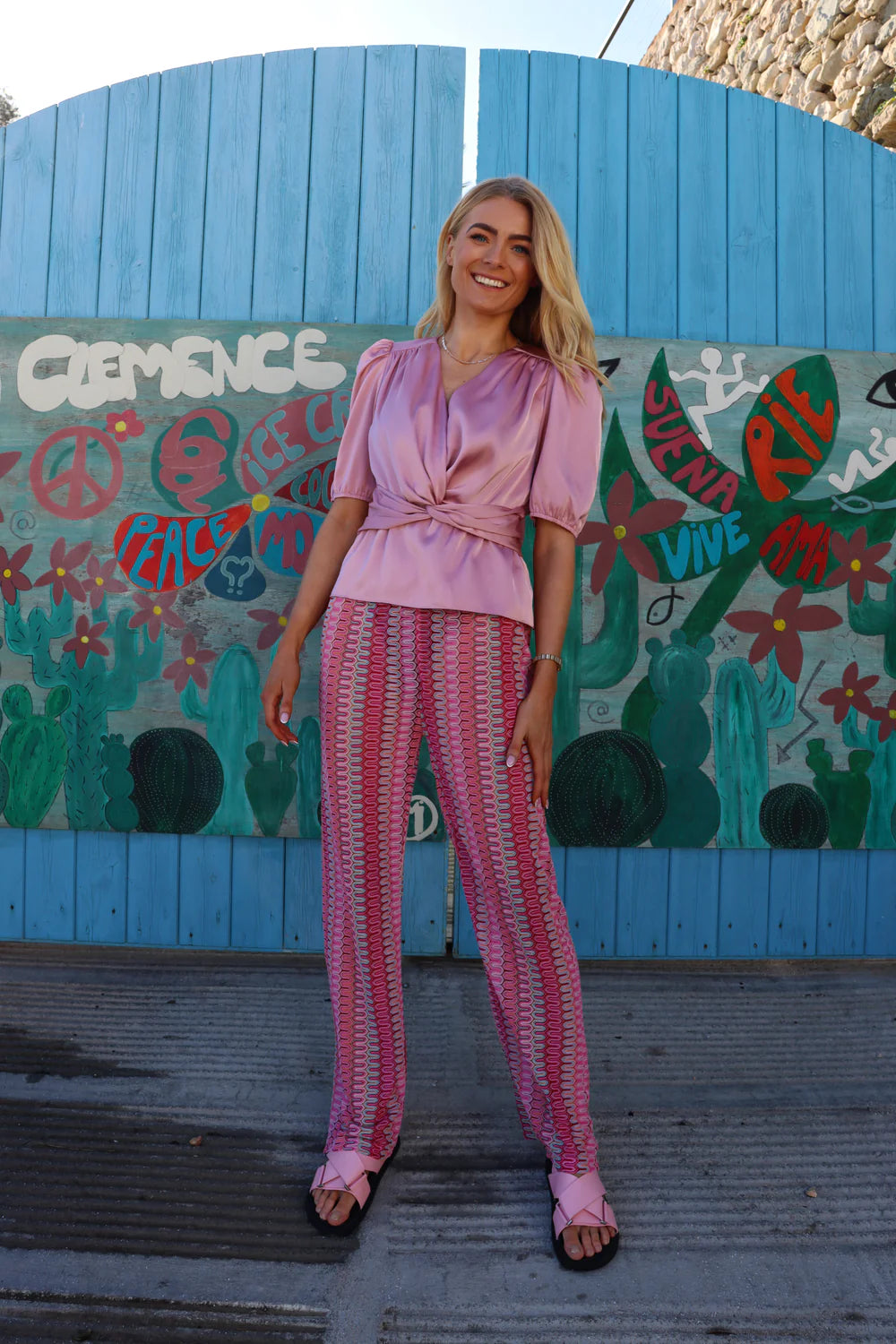 Liberté - Tiki Twist - Bluse Dusty Rose