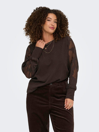 Only Carmakoma - Amilla - Bluse - Brun