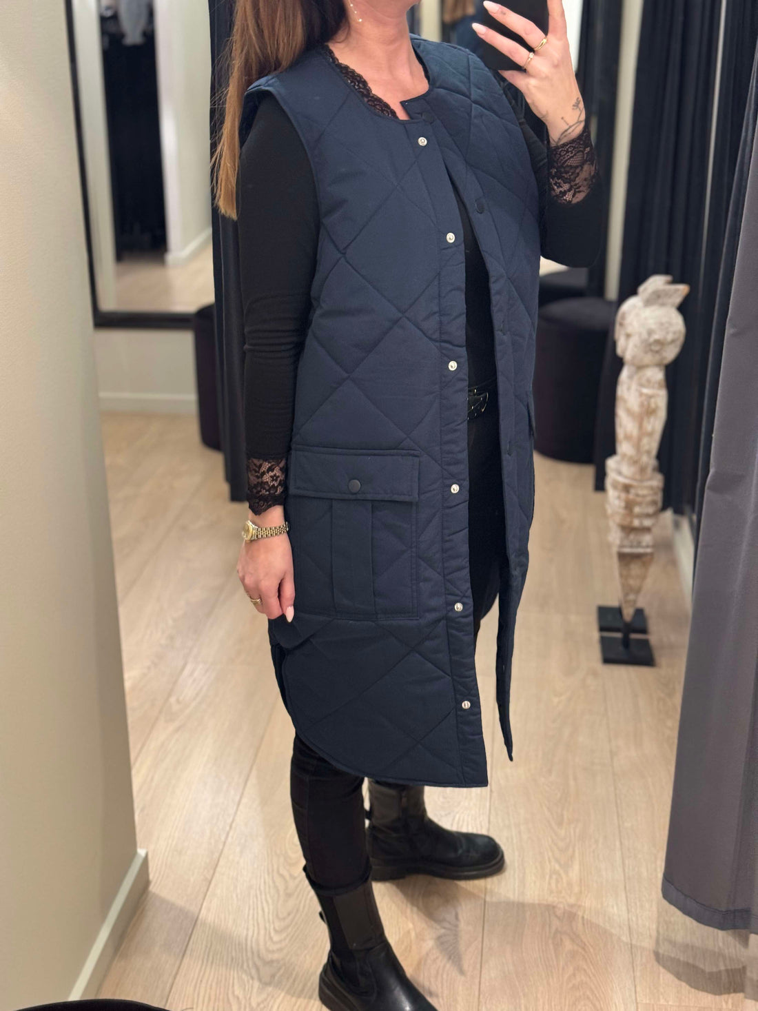 JDY - Diana - Quiltet Lang Vest