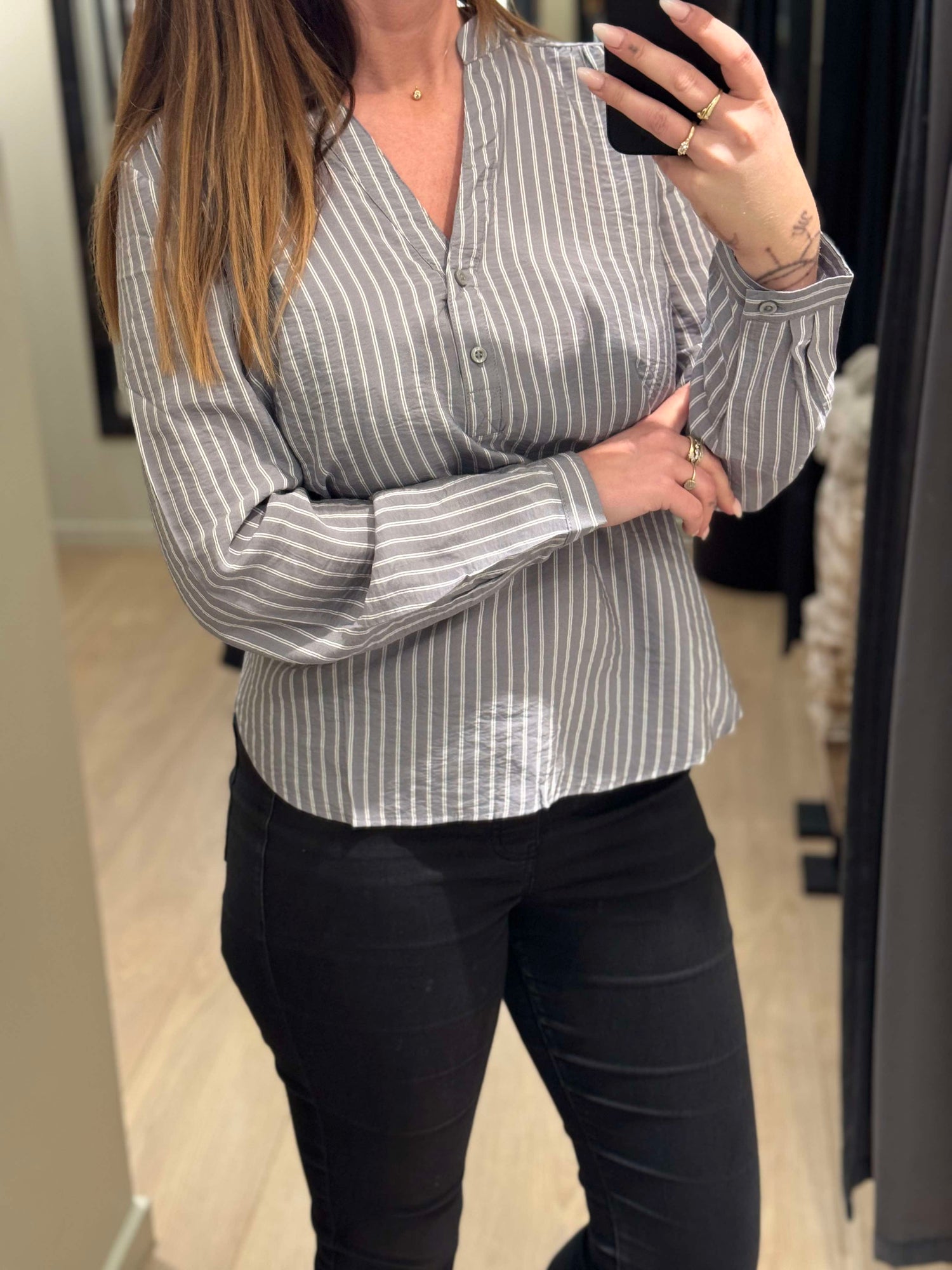 JDY - Barbara - Bluse Grå