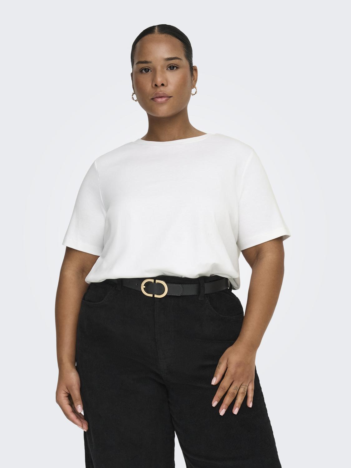 Only Carmakoma - Carjen - T-shirt - Hvid