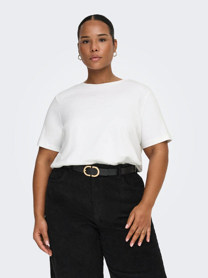 Only Carmakoma - Carjen - T-shirt - Hvid