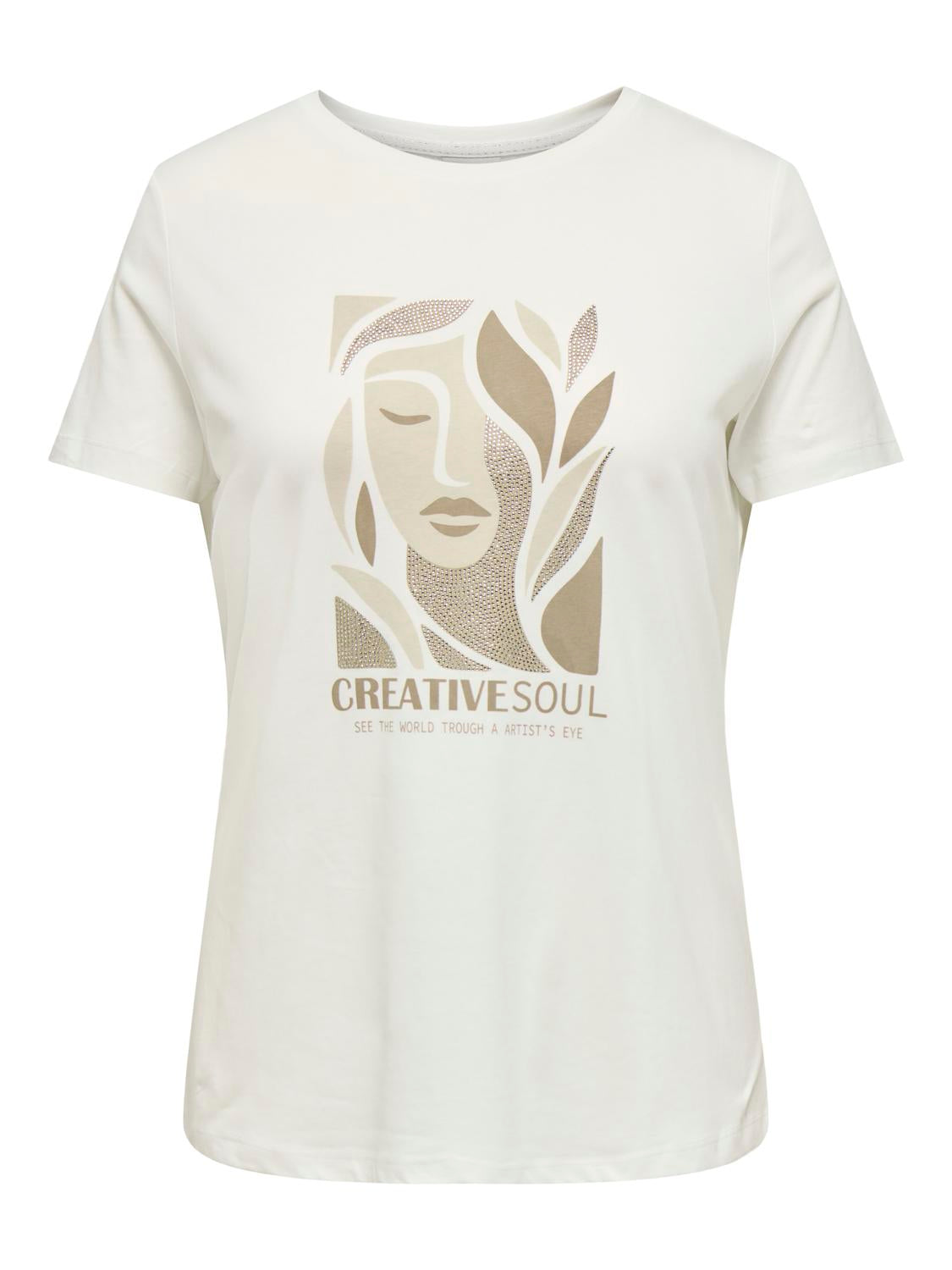 Only Carmakoma - Cruz - T-shirt Hvid
