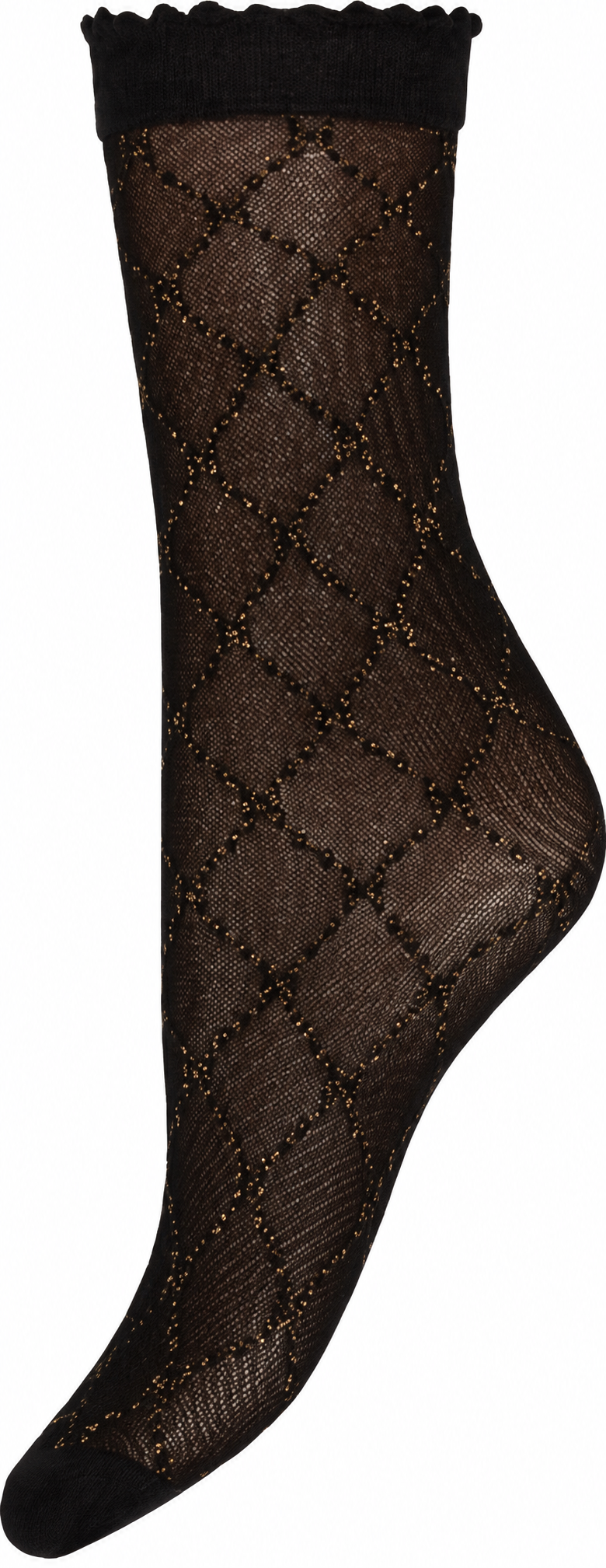 Hype the detail - Ankel Strømper - Guld glitter