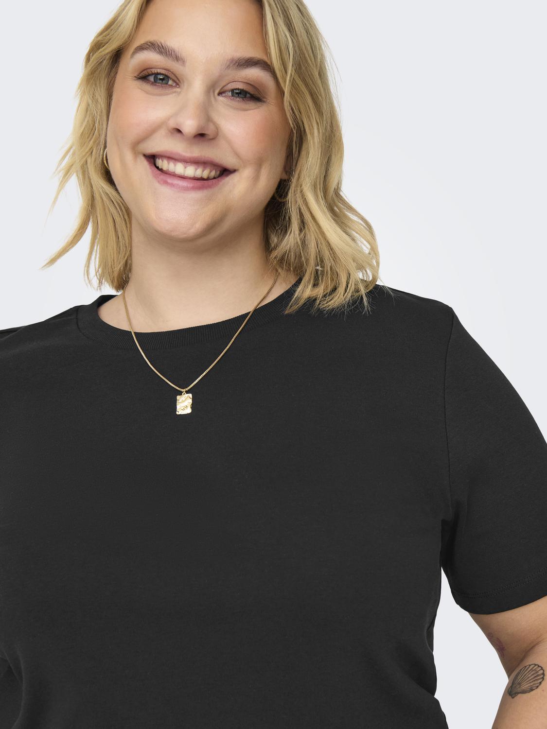 Only Carmakoma - Jen - T-Shirt - Sort