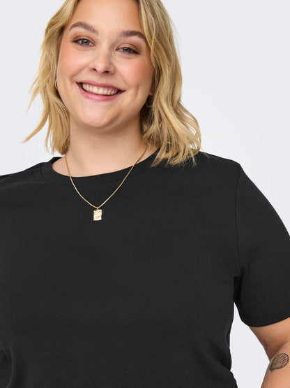 Only Carmakoma - Jen - T-Shirt - Sort