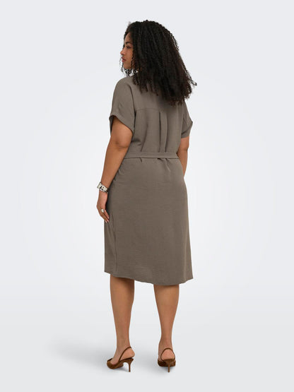 Only Carmakoma - Carmetta - Kjole - Walnut