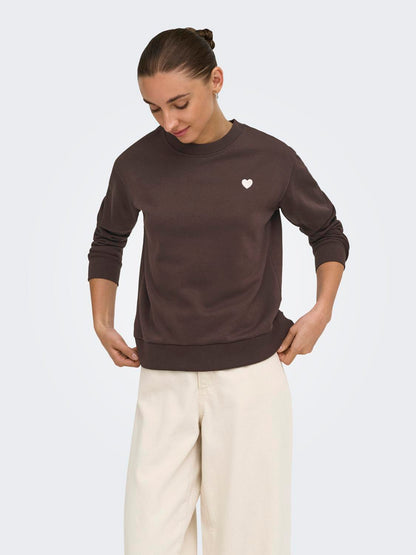 JDY - Paris - Sweatshirt - Brun