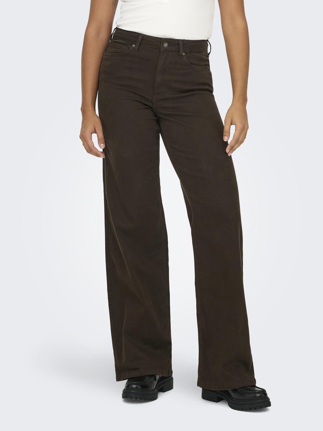 Only - Madison - Jeans - Mørkebrun Denim