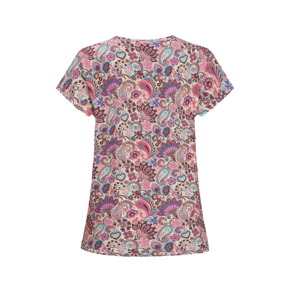 LIBERTÈ - Alma U - T-Shirt Pink Paisley